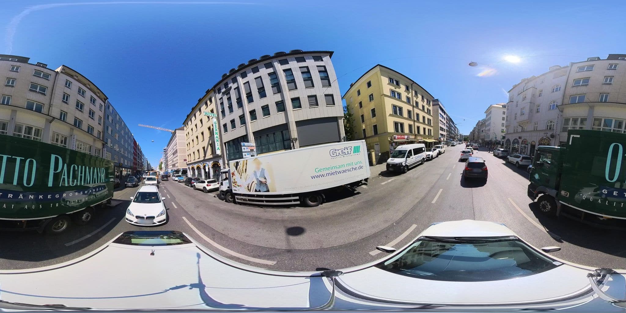 Street view near Pension am Hauptbahnhof, Munich