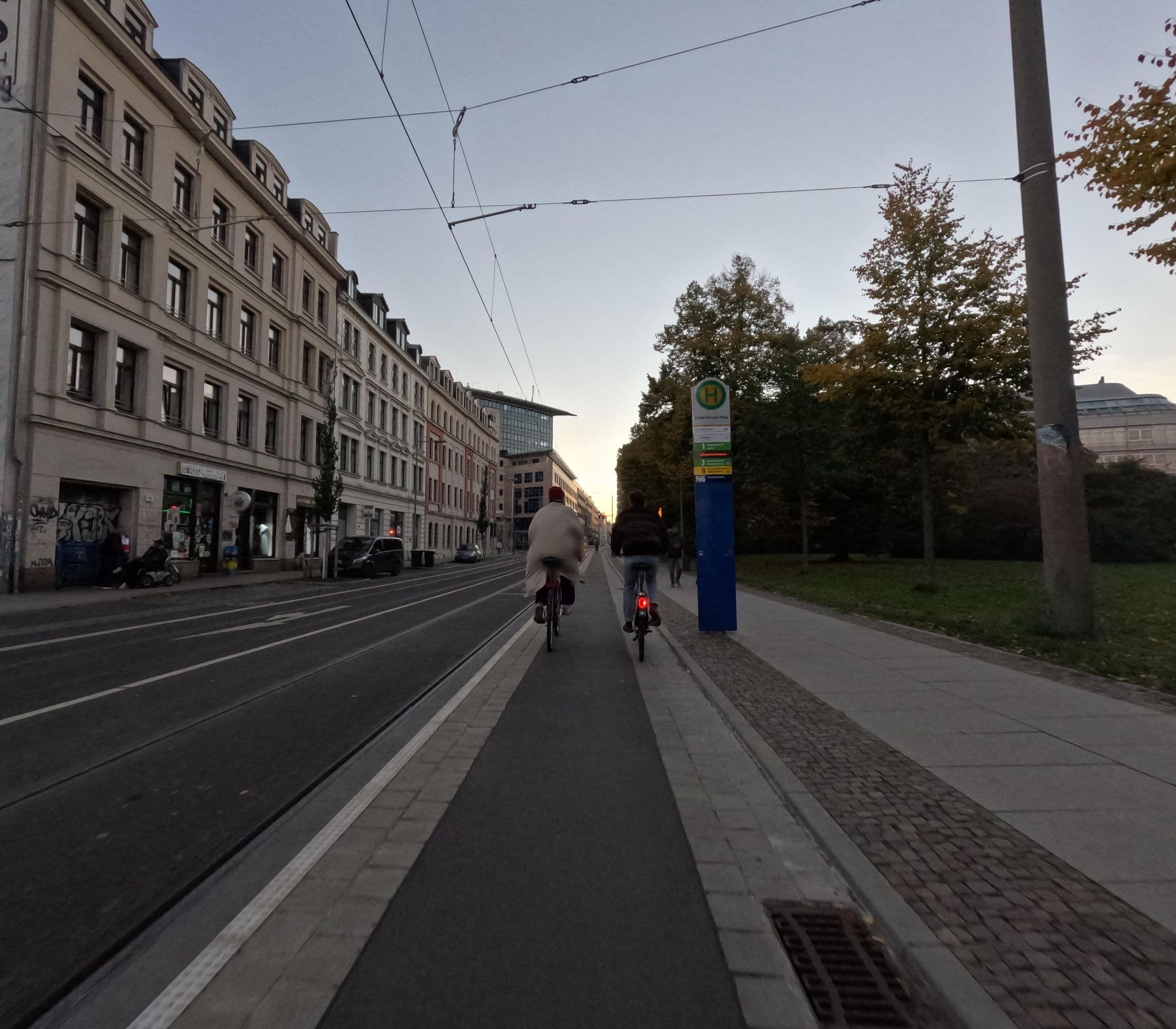 Street view near City Park Apartment Rosa, Leipzig — © kopra (CC BY-SA · Mapillary)