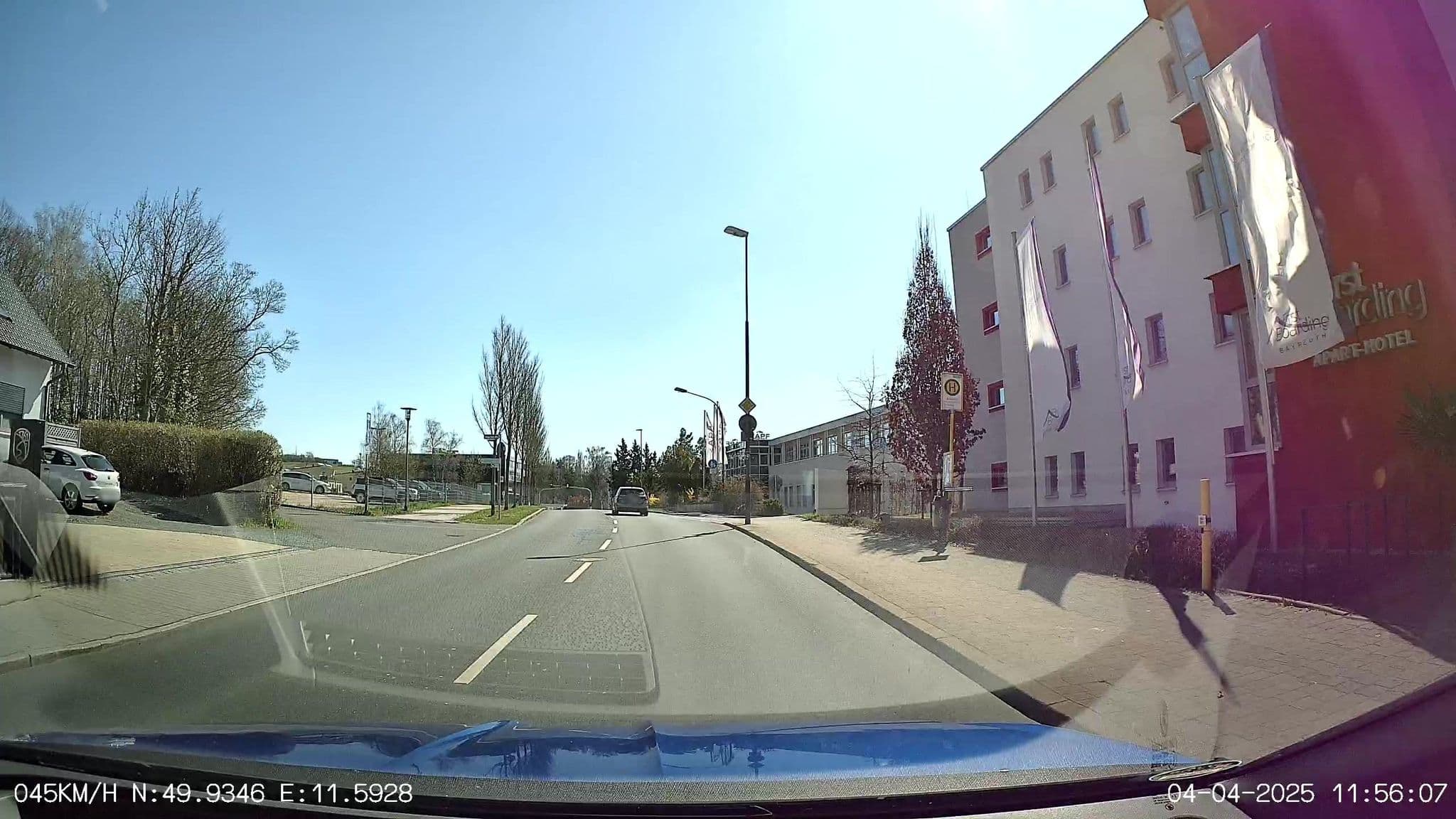 Street view near Apart-Hotel FirstBoarding, Bayreuth — © SandStorm (CC BY-SA · Mapillary)