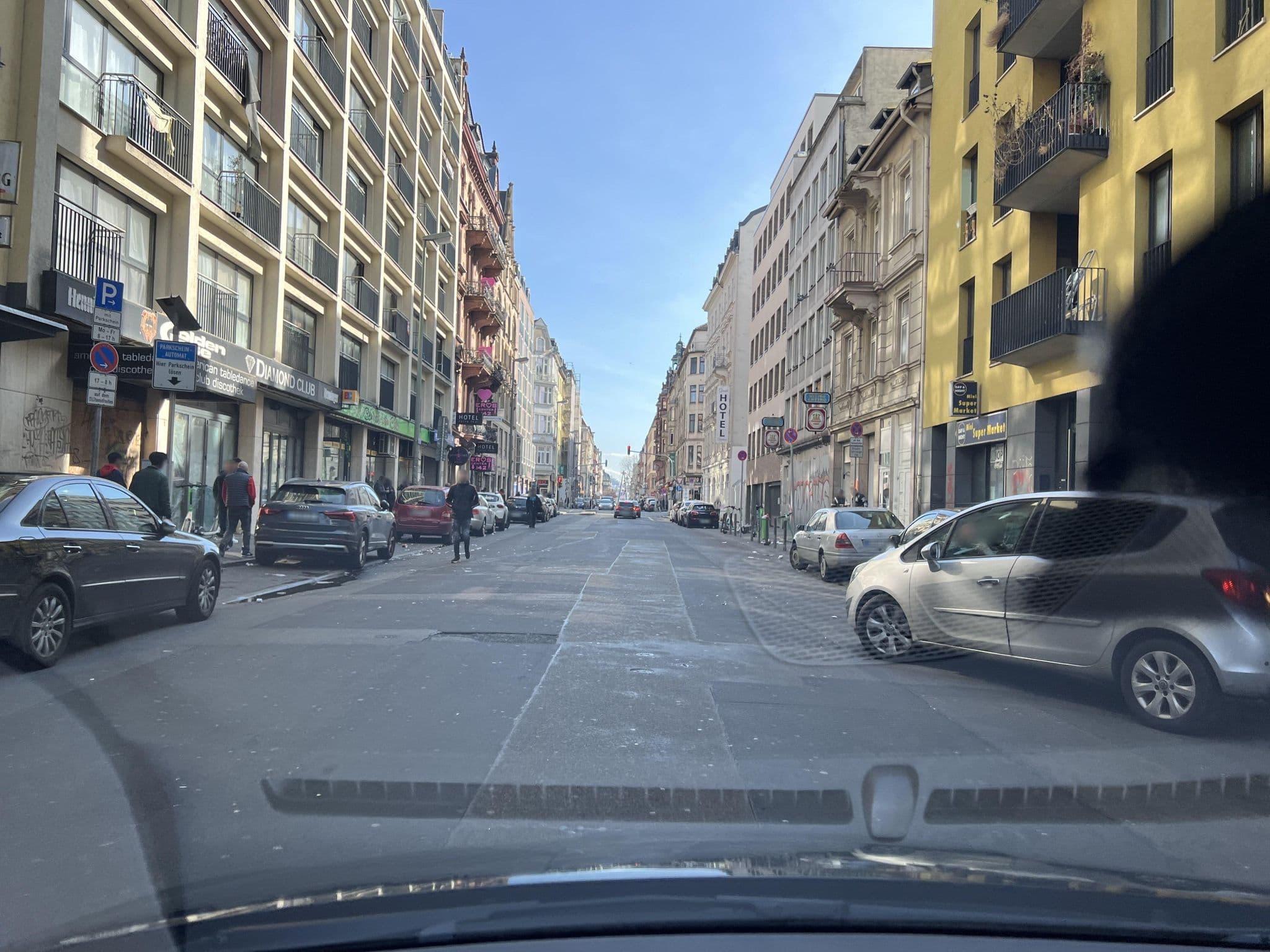 Street view near Hotel mosel, Frankfurt am Main