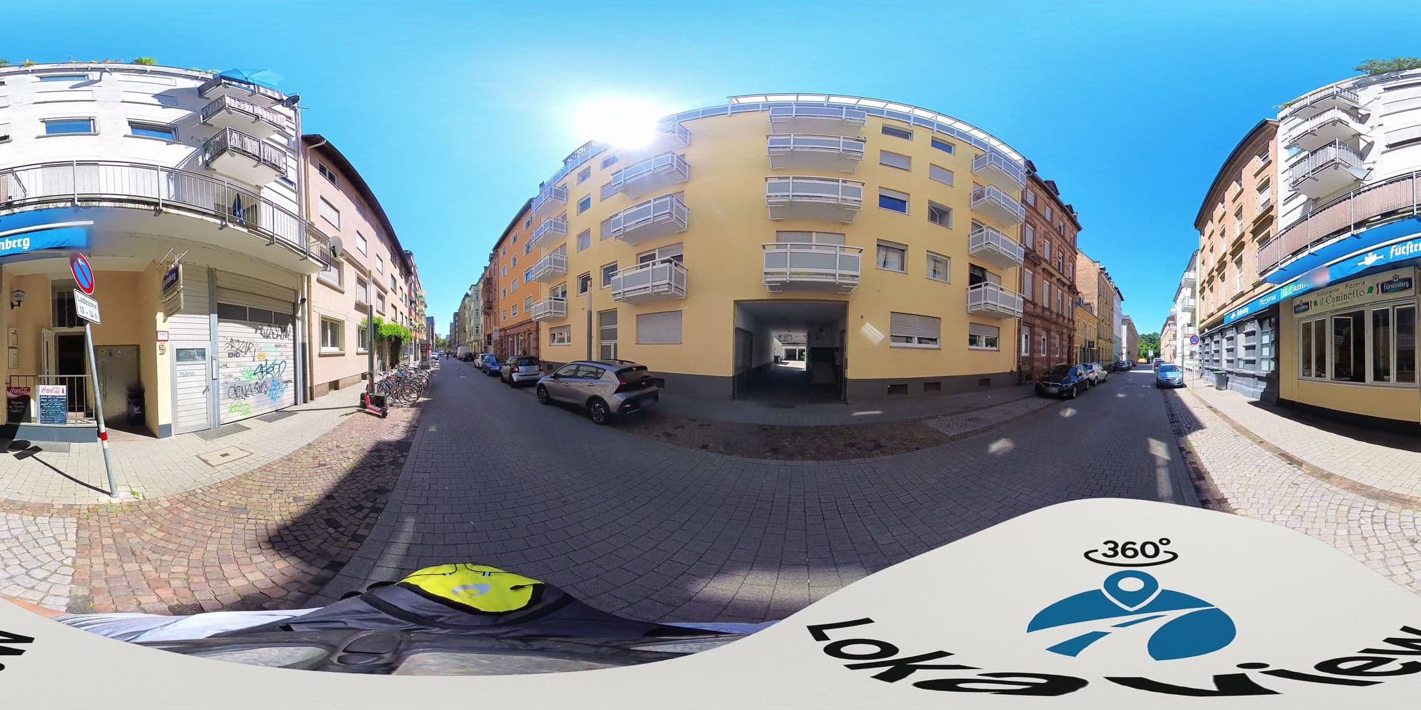 Street view near Pension Stadtmitte Garni, Karlsruhe — © Lokaview (CC BY-SA · Mapillary)