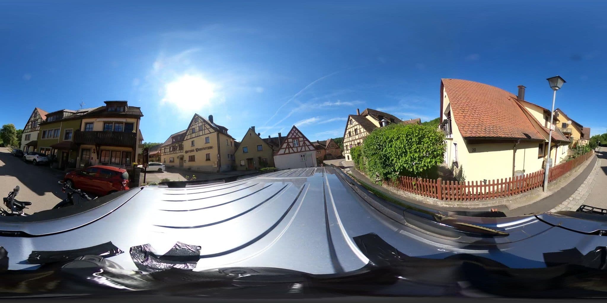Street view near Oberberger, Rothenburg ob der Tauber — © Mobilitaetswerk (CC BY-SA · Mapillary)