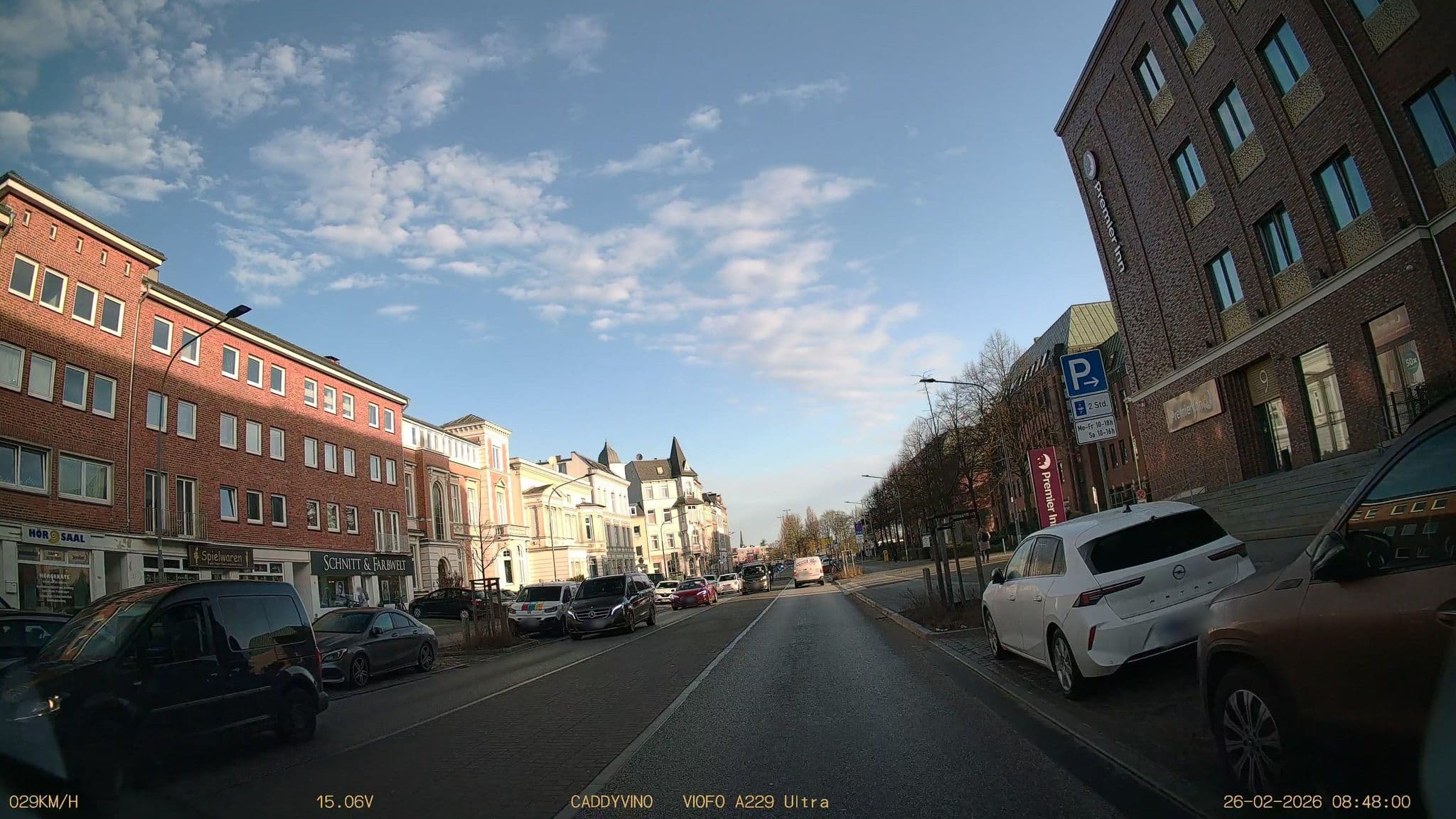 Street view near Premier Inn, Lübeck — © DruideBizeps (CC BY-SA · Mapillary)