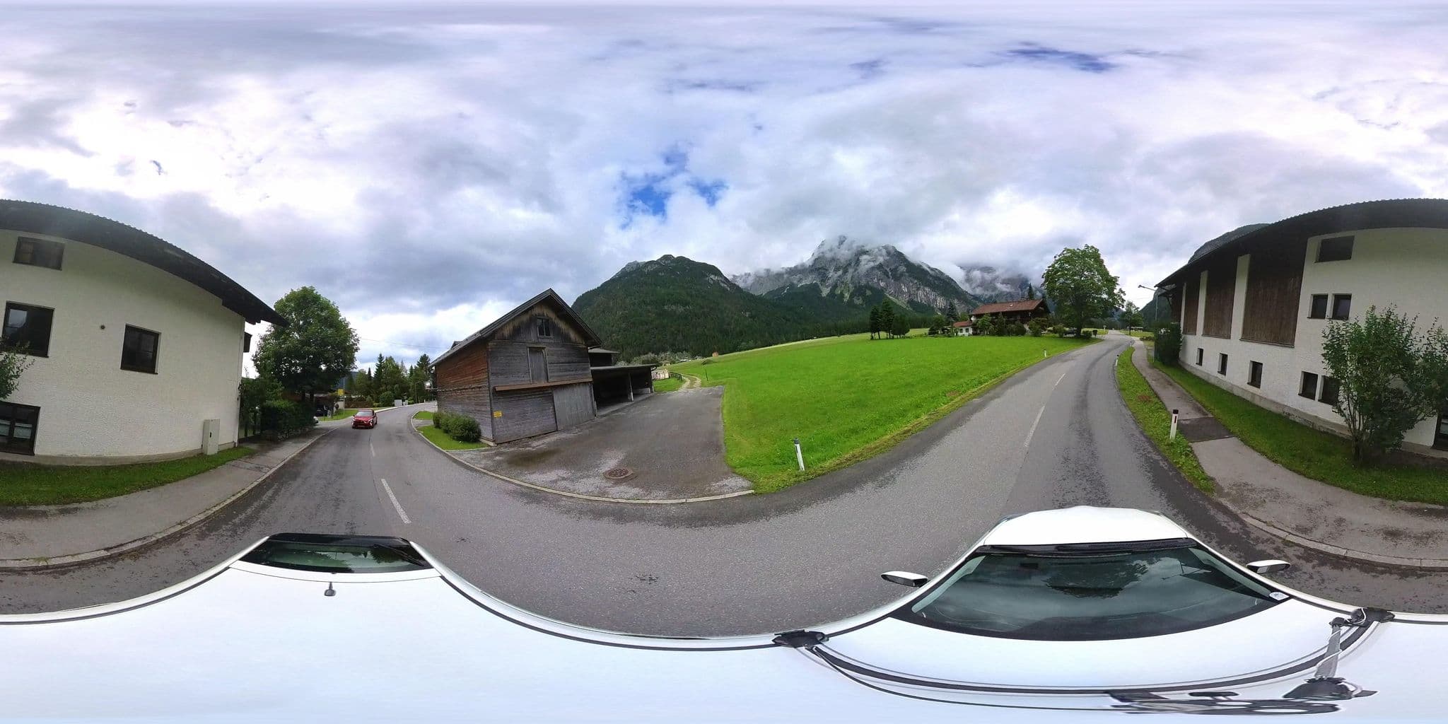 Street view near Ahrnerhof, Leutasch