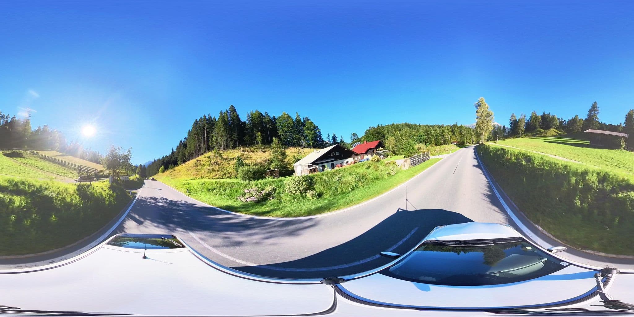 Street view near Haus Alpengruss, Leutasch