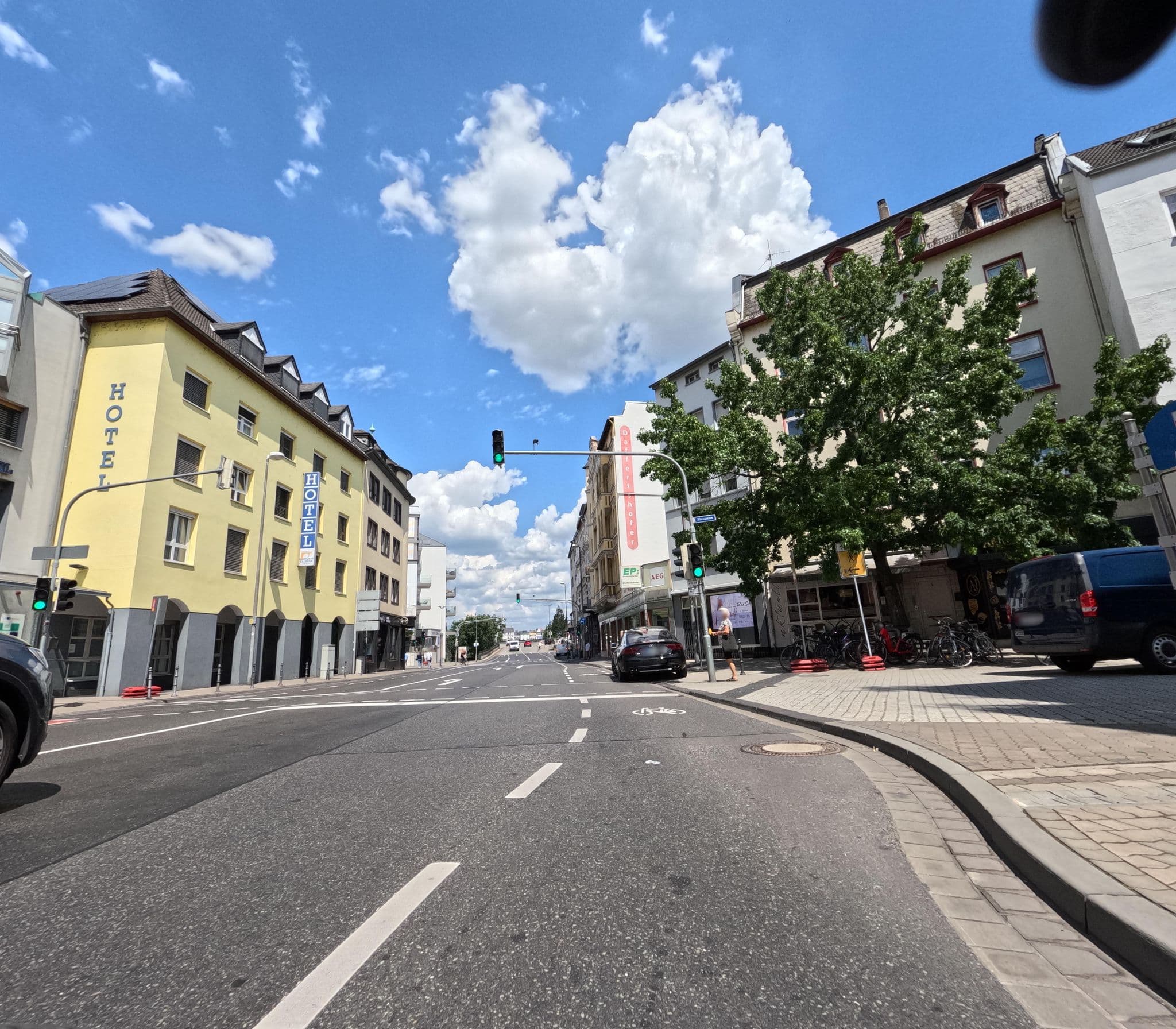 Street view near Cityhotel Kurfürst Balduin, Koblenz — © kalcaaro (CC BY-SA · Mapillary)