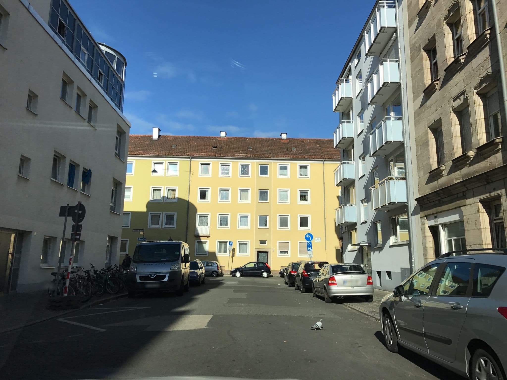 Street view near eco smart apartments, Nuremberg — © derzornigemarkus (CC BY-SA · Mapillary)