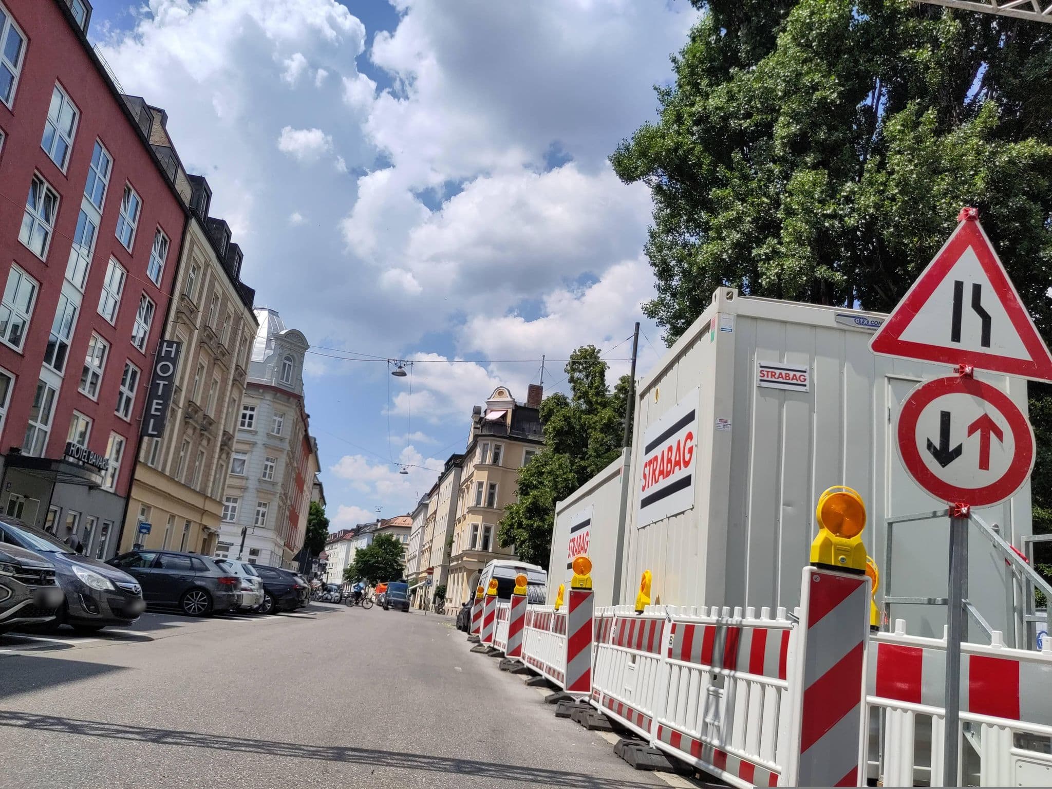 Street view near Bavaria Boutique Hotel, Munich