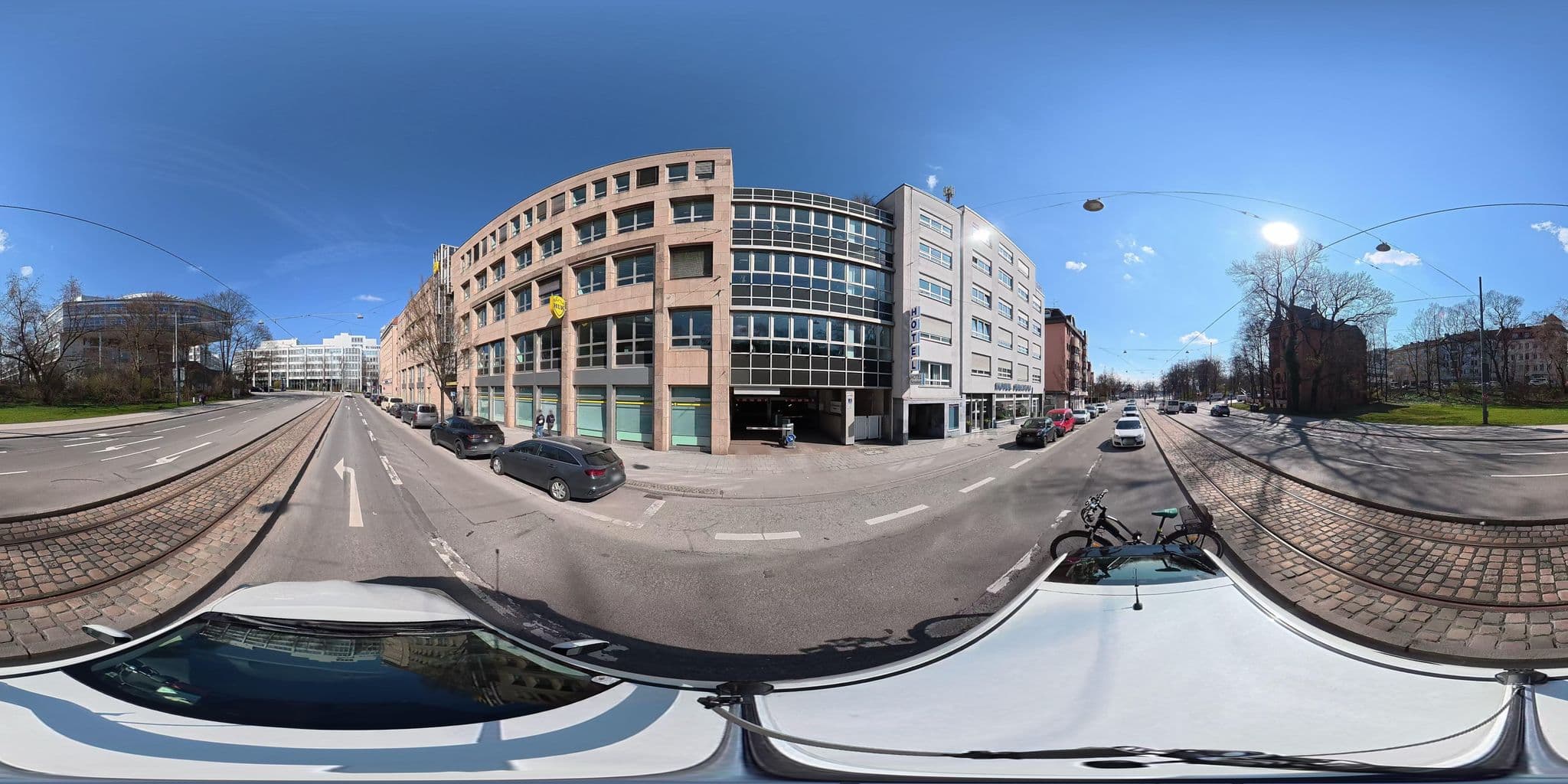 Street view near Hotel Senator, Munich