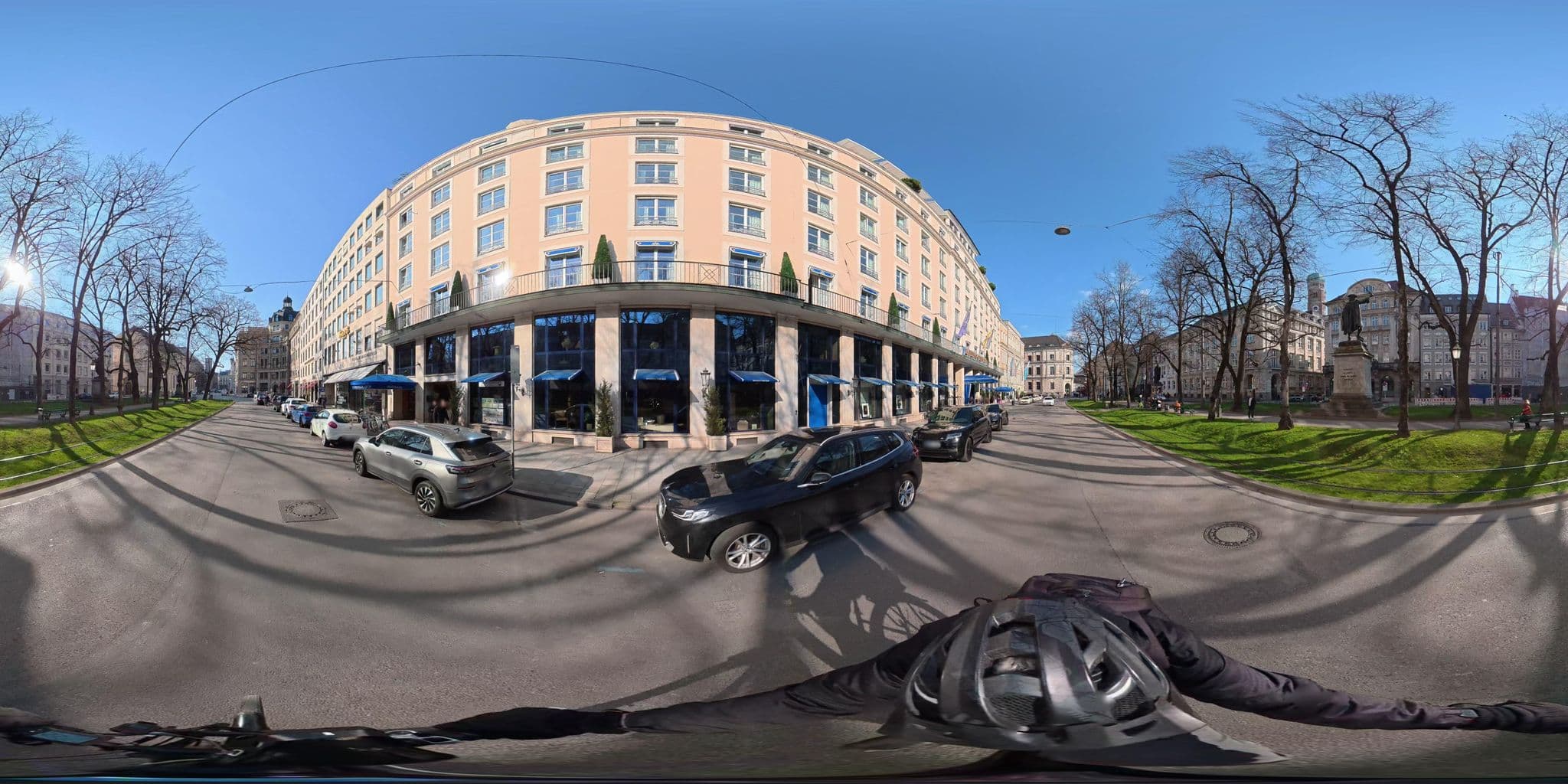 Street view near Hotel Bayerischer Hof, Munich