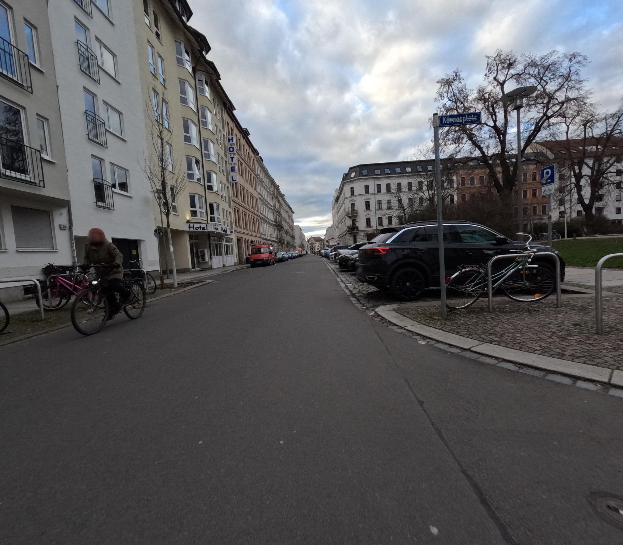 Street view near Hotel Markgraf, Leipzig — © kopra (CC BY-SA · Mapillary)