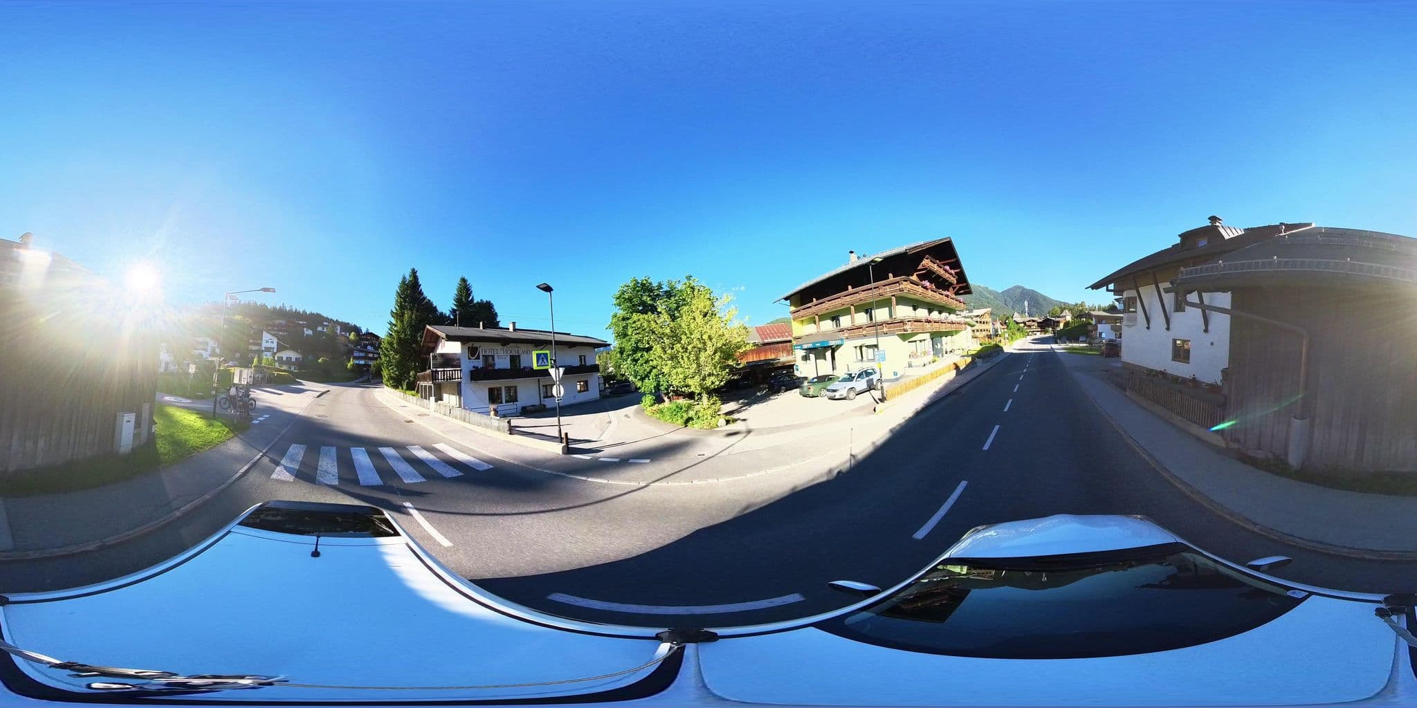 Street view near Zomm Hotel, Seefeld in Tirol