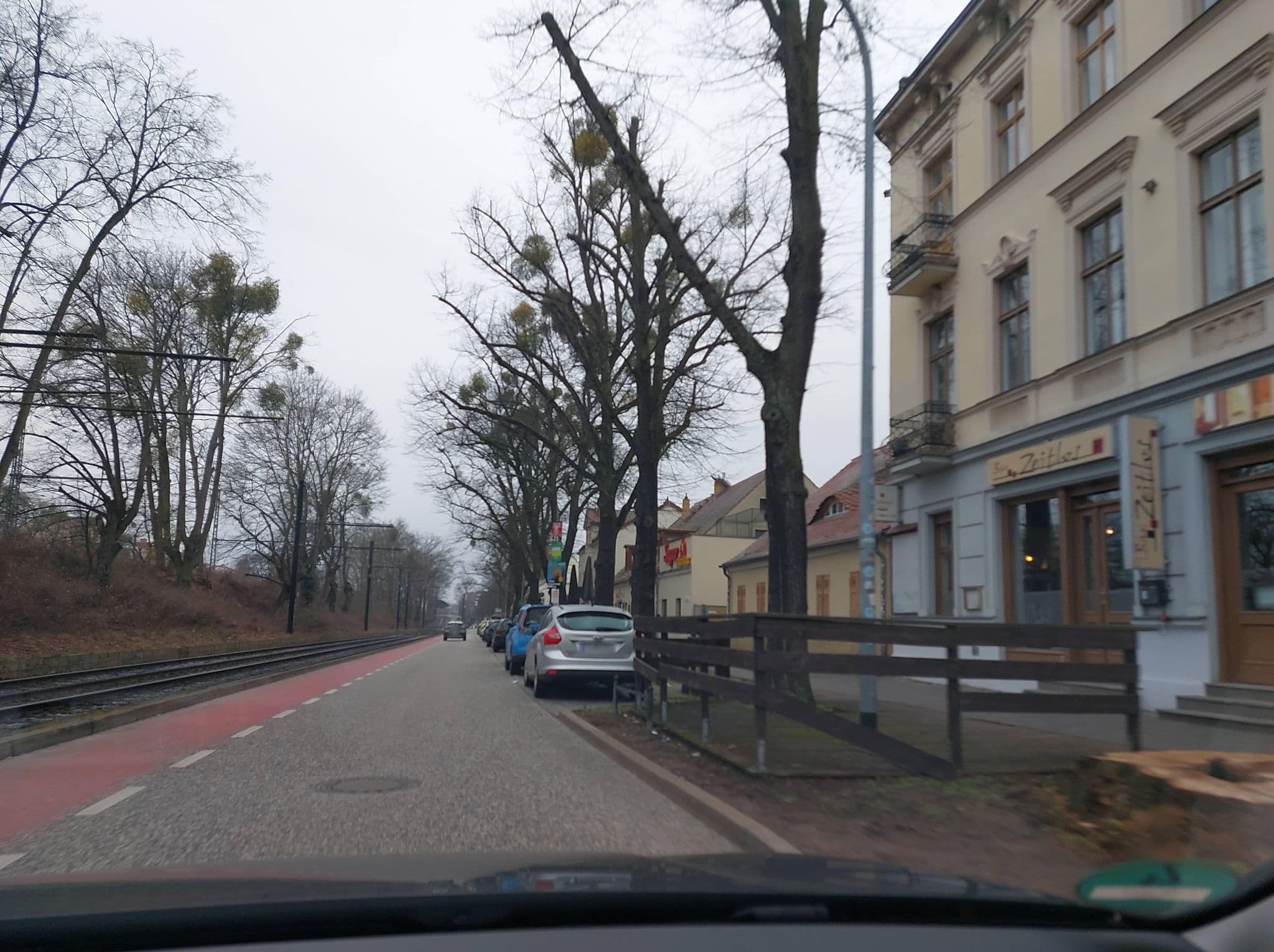 Street view near Pension Zeitlos, Potsdam — © DBSEV_SBB (CC BY-SA · Mapillary)