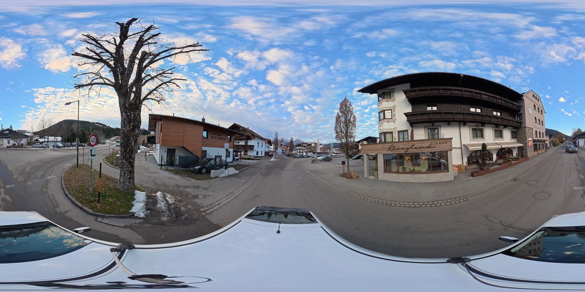 Street view near Hotel Bergland, Seefeld in Tirol