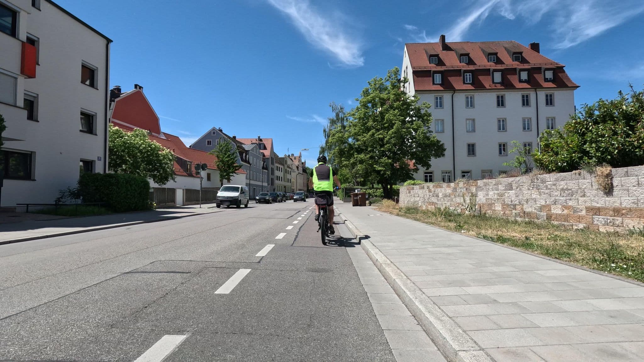 Street view near Luis Stadl, Regensburg — © rnissl (CC BY-SA · Mapillary)