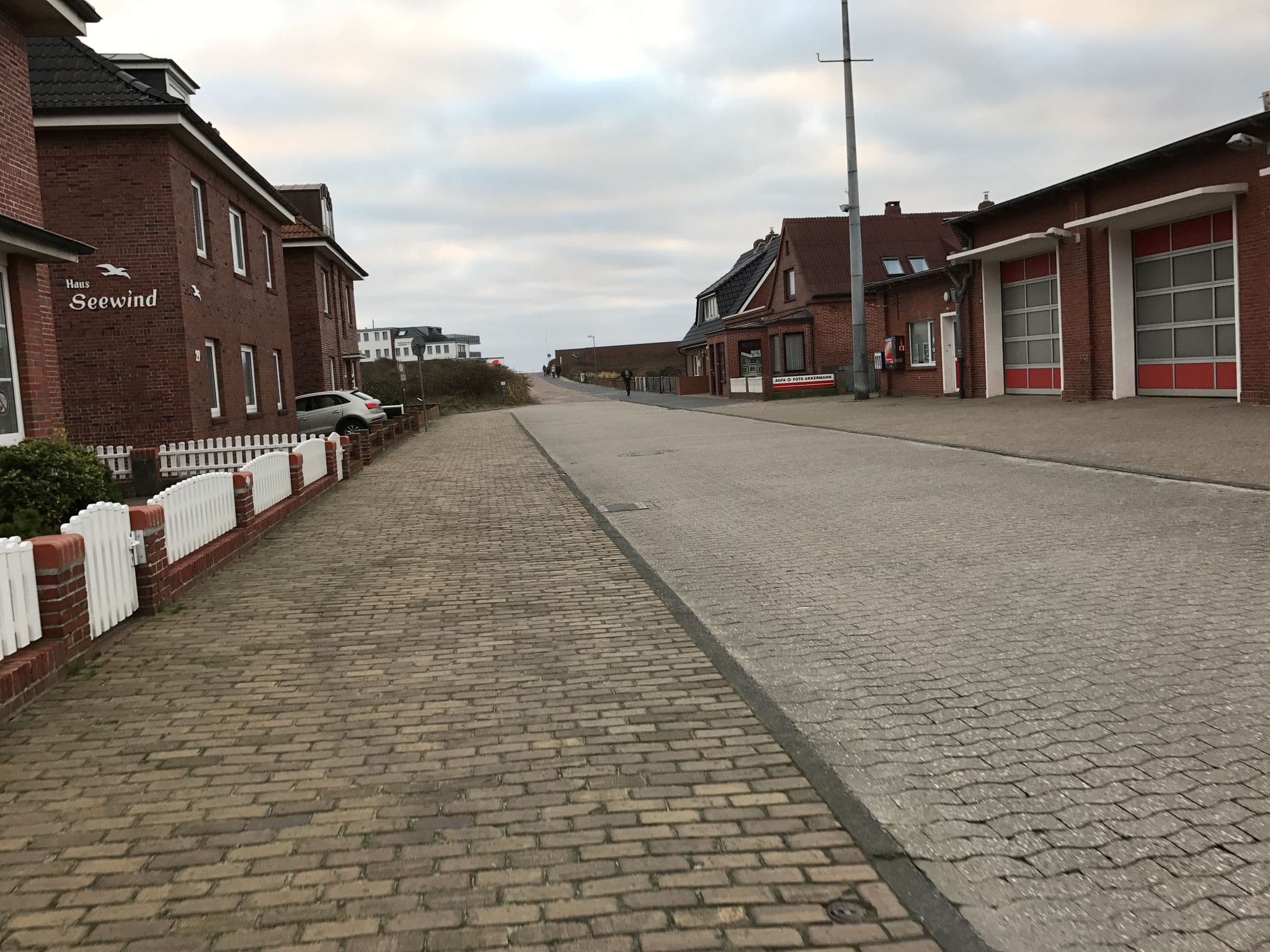 Street view near Strandbude, Pension Borkum, Borkum