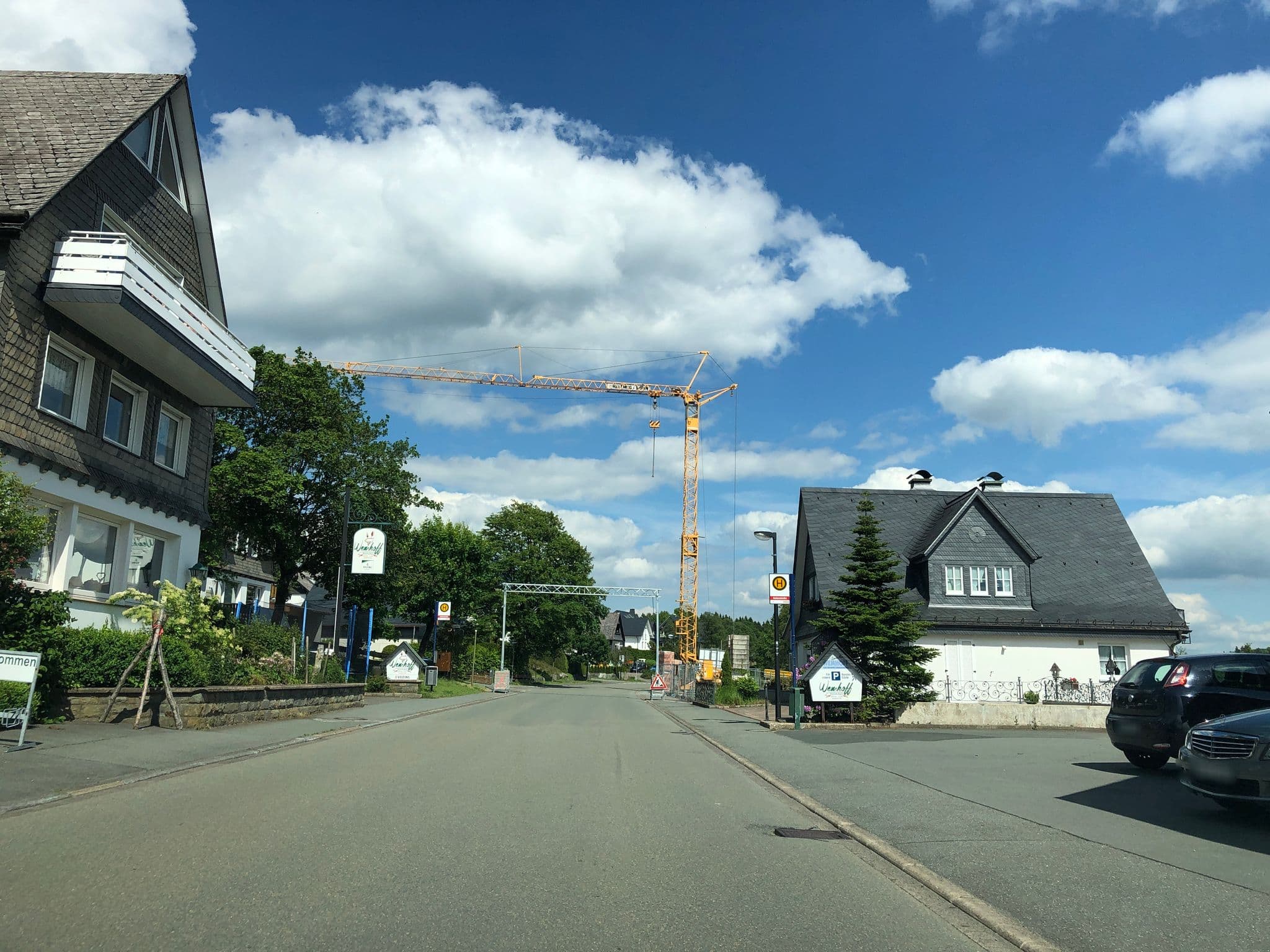 Street view near Kleines Hotel Wemhoff, Winterberg
