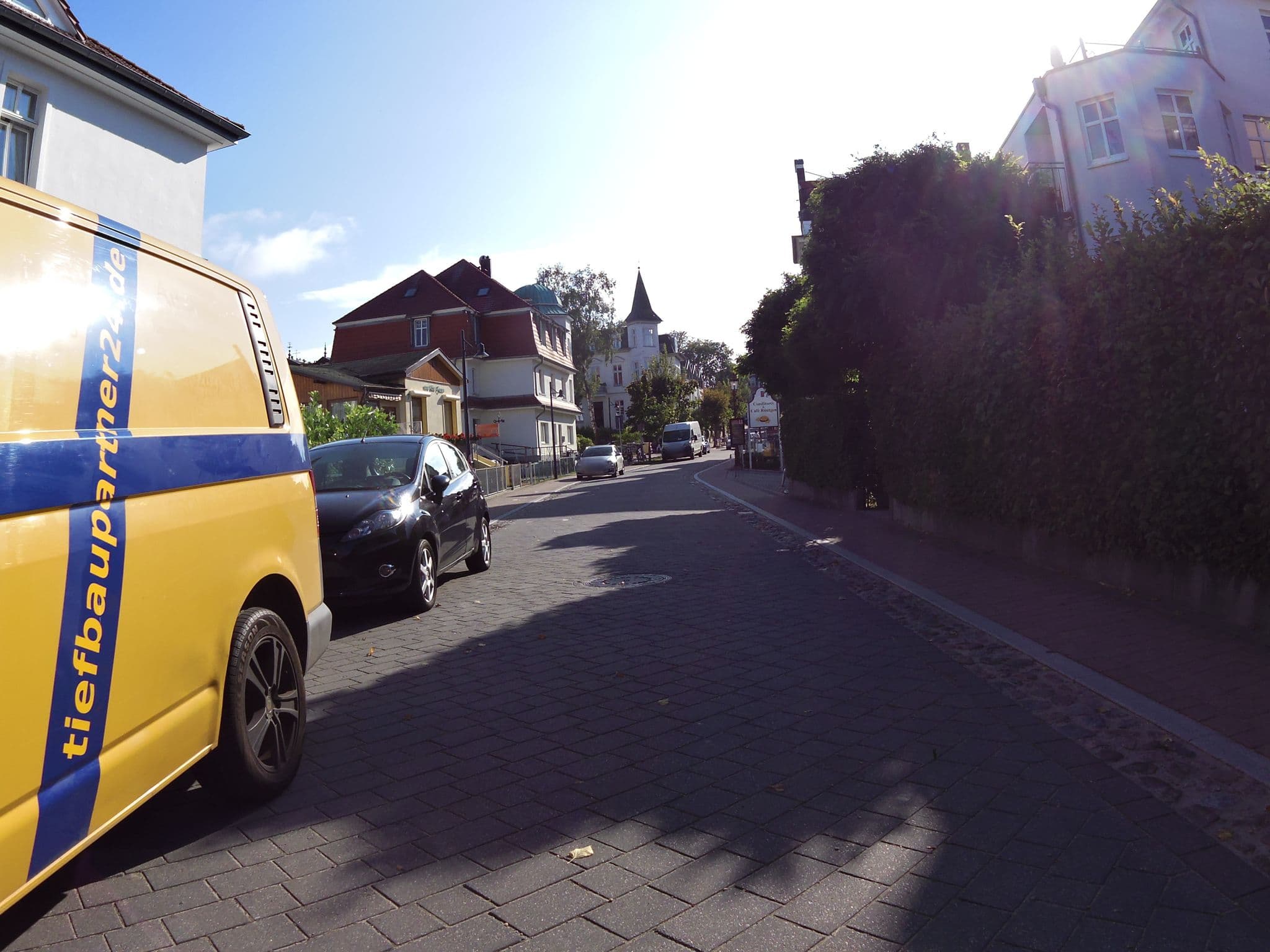Street view near Villa Aquamarina, Seebad Heringsdorf
