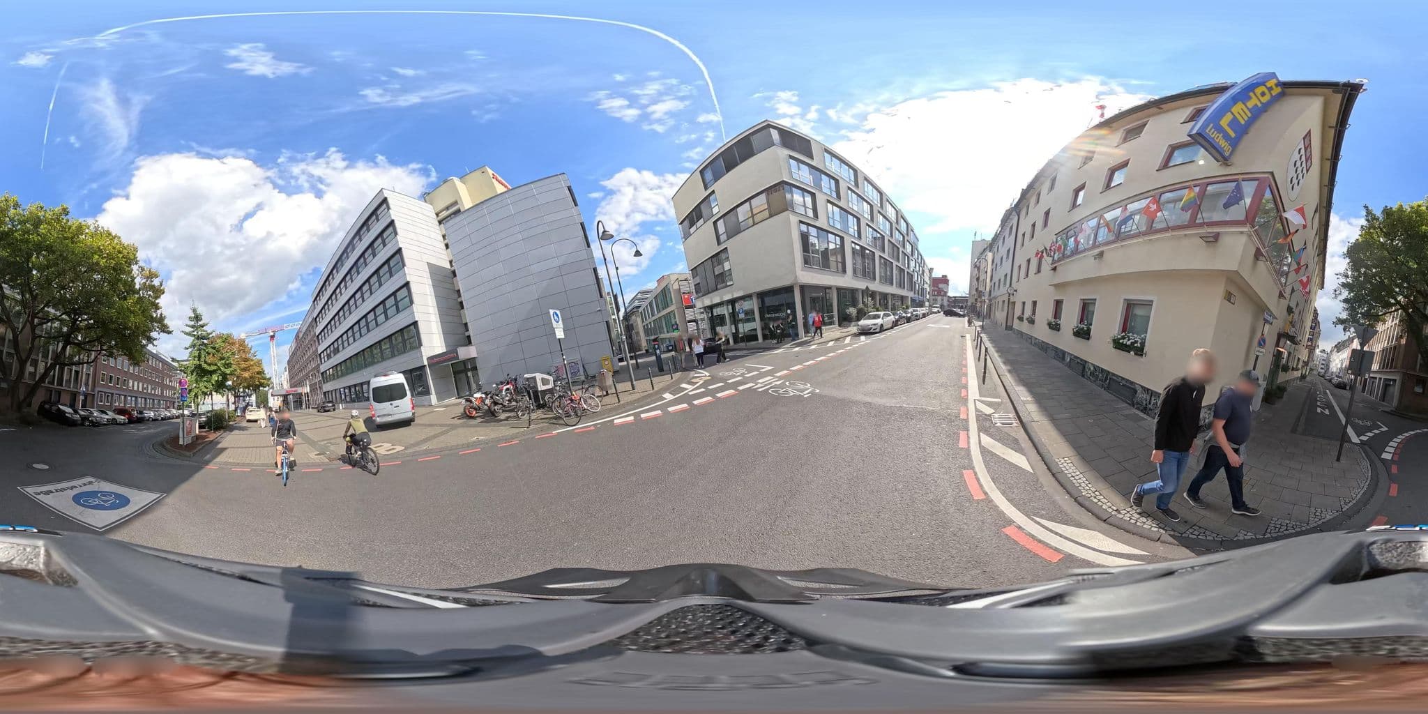 Street view near Hotel Ludwig, Altstadt Nord — © popball (CC BY-SA · Mapillary)