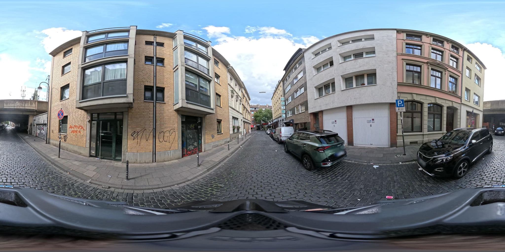 Street view near Hotel Ziegenhagen, Neustadt/Nord — © popball (CC BY-SA · Mapillary)