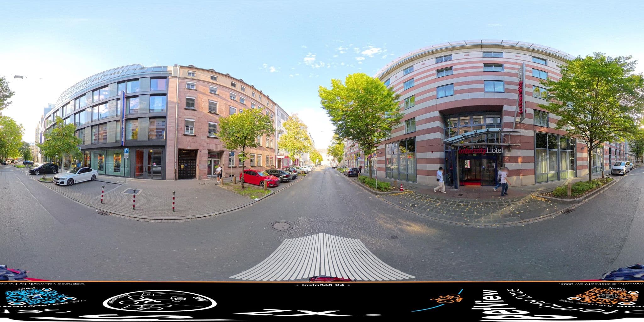 Street view near Hotel Nürnberg City Center by Leonardo Hotels, Nuremberg — © ZXStreetview (CC BY-SA · Mapillary)