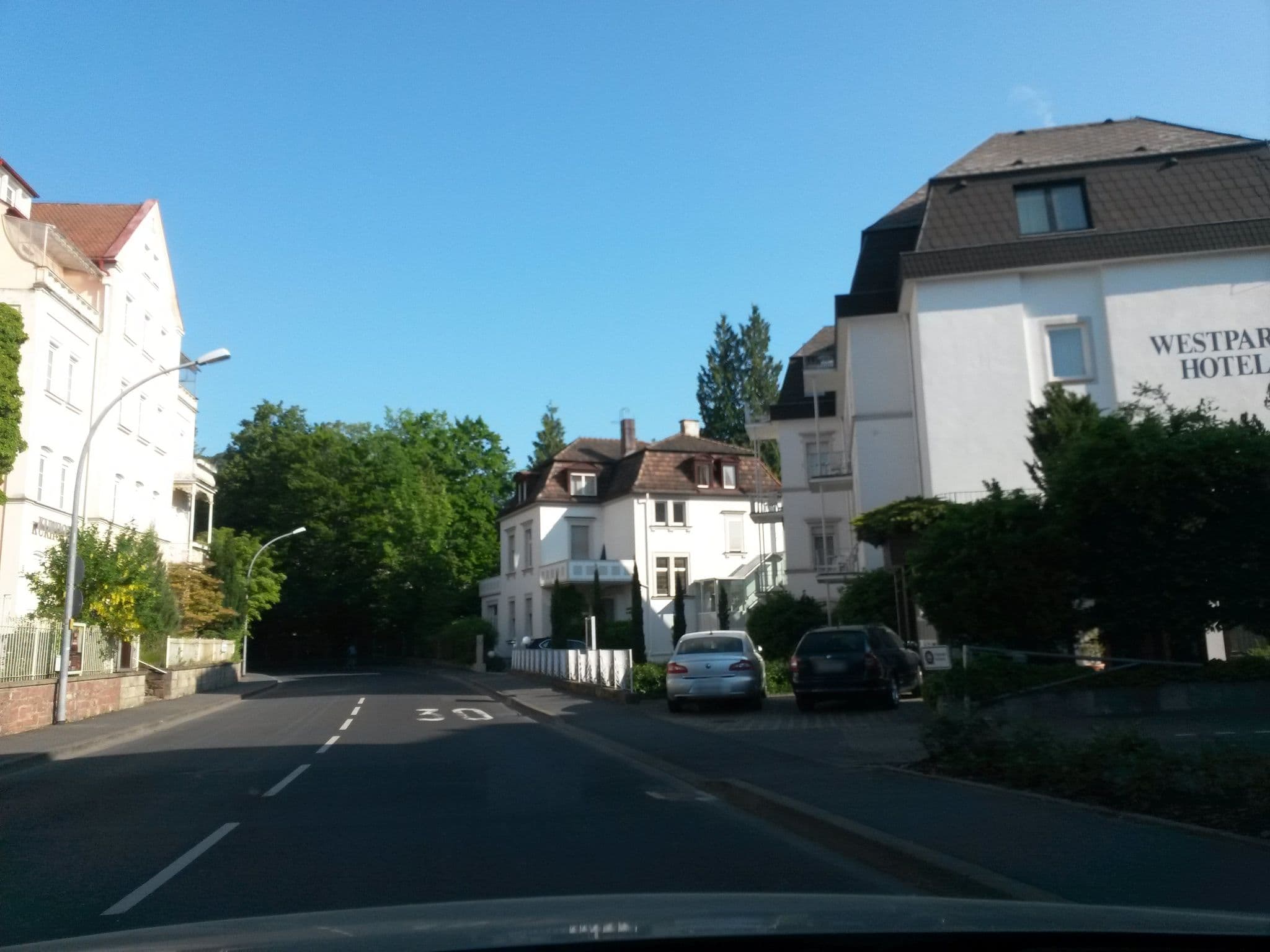 Street view near Westpark Hotel, Bad Kissingen — © rausk (CC BY-SA · Mapillary)