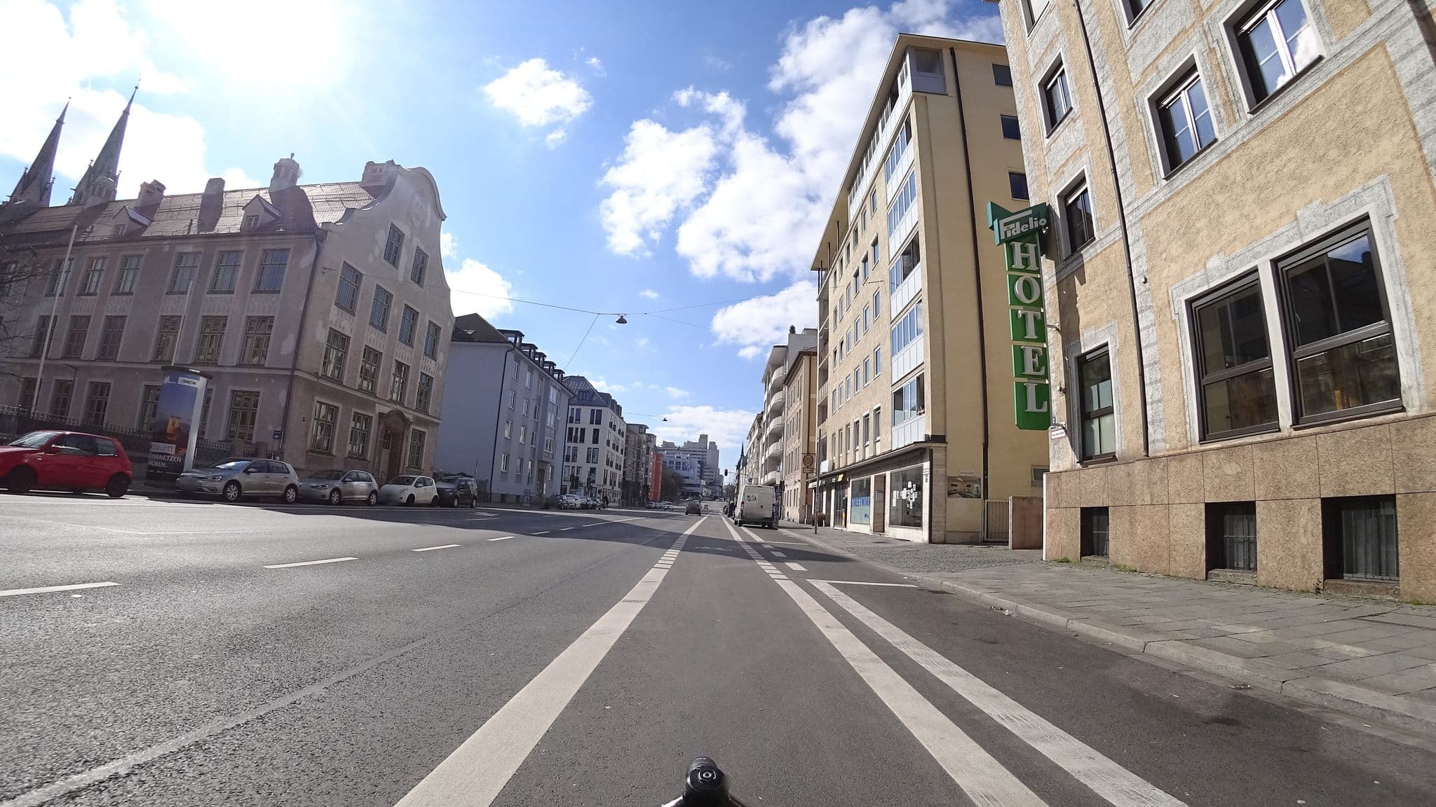 Street view near Fidelio, Munich