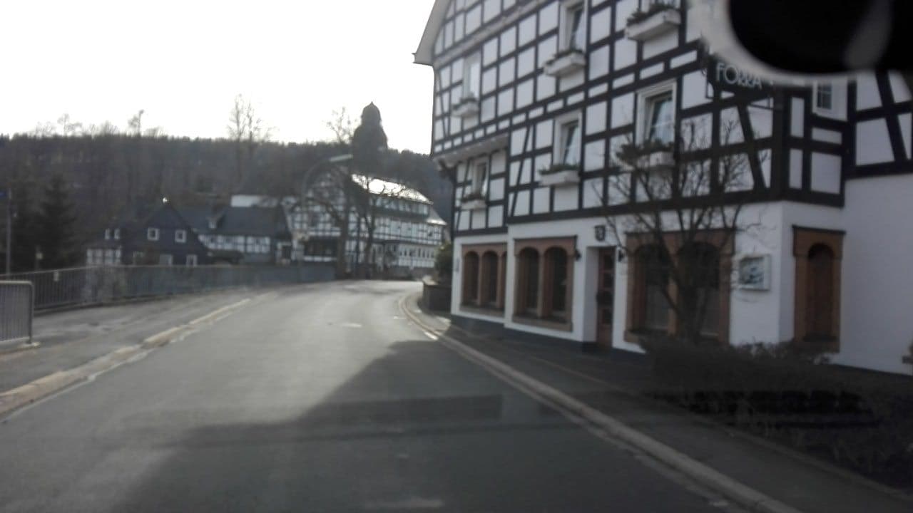 Street view near Landhaus Forra, Winterberg