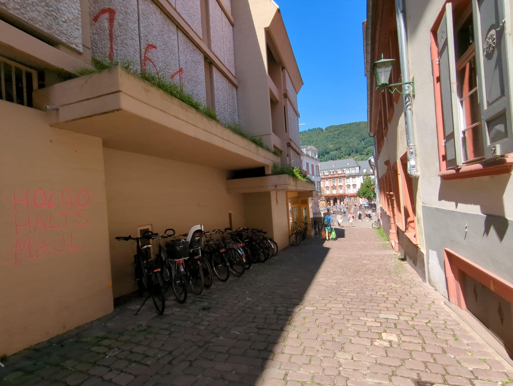 Street view near Lotte - The Backpackers, Heidelberg — © ente (CC BY-SA · Mapillary)