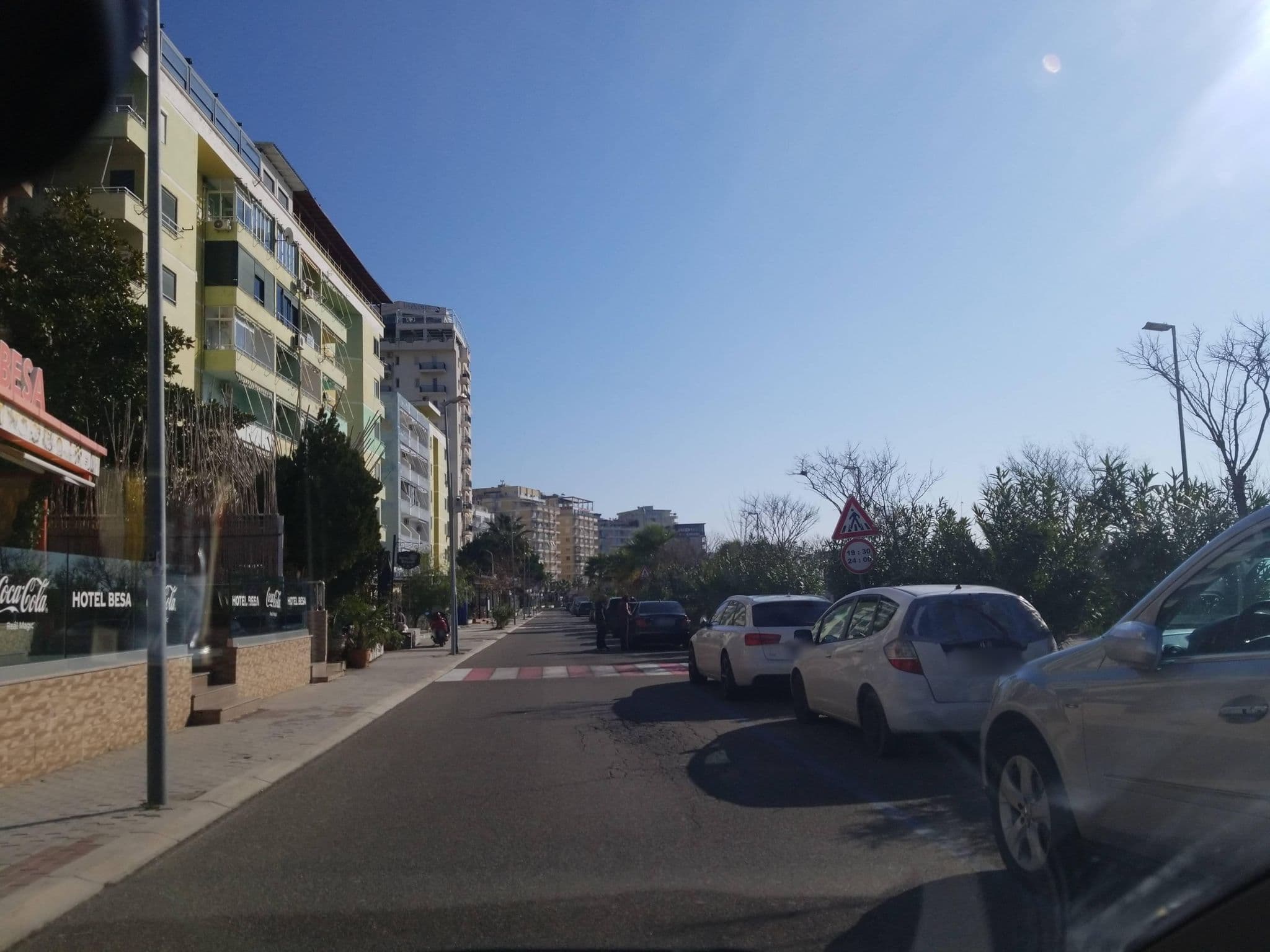 Street view near Hotel Besa, Shëngjin — © denisju_osm (CC BY-SA · Mapillary)