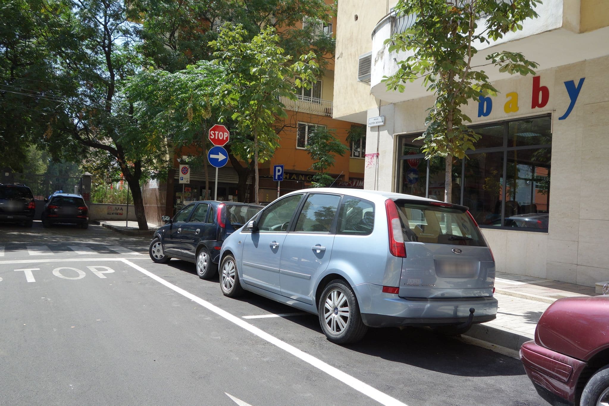 Street view near Propaganda Hostel, Tirana