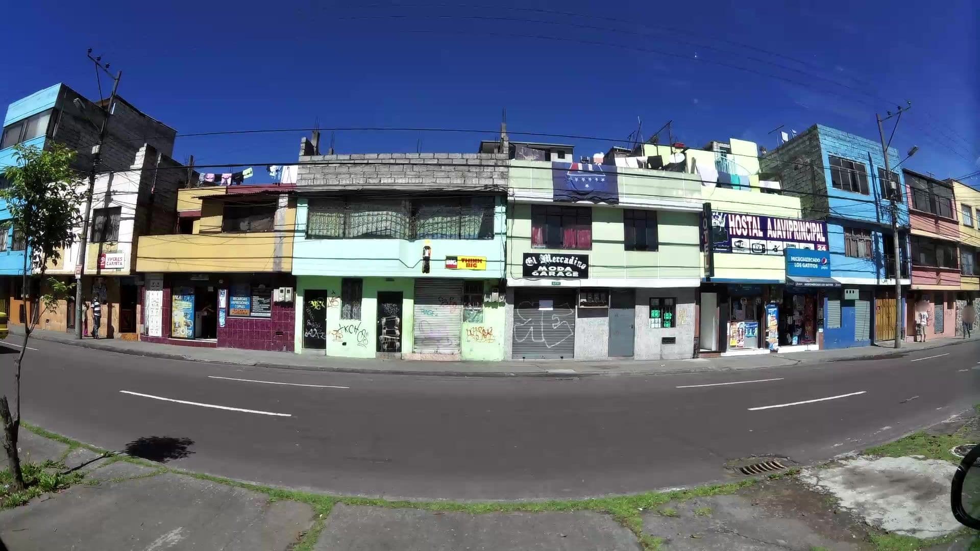 Street view near hermana esmilse, Quito
