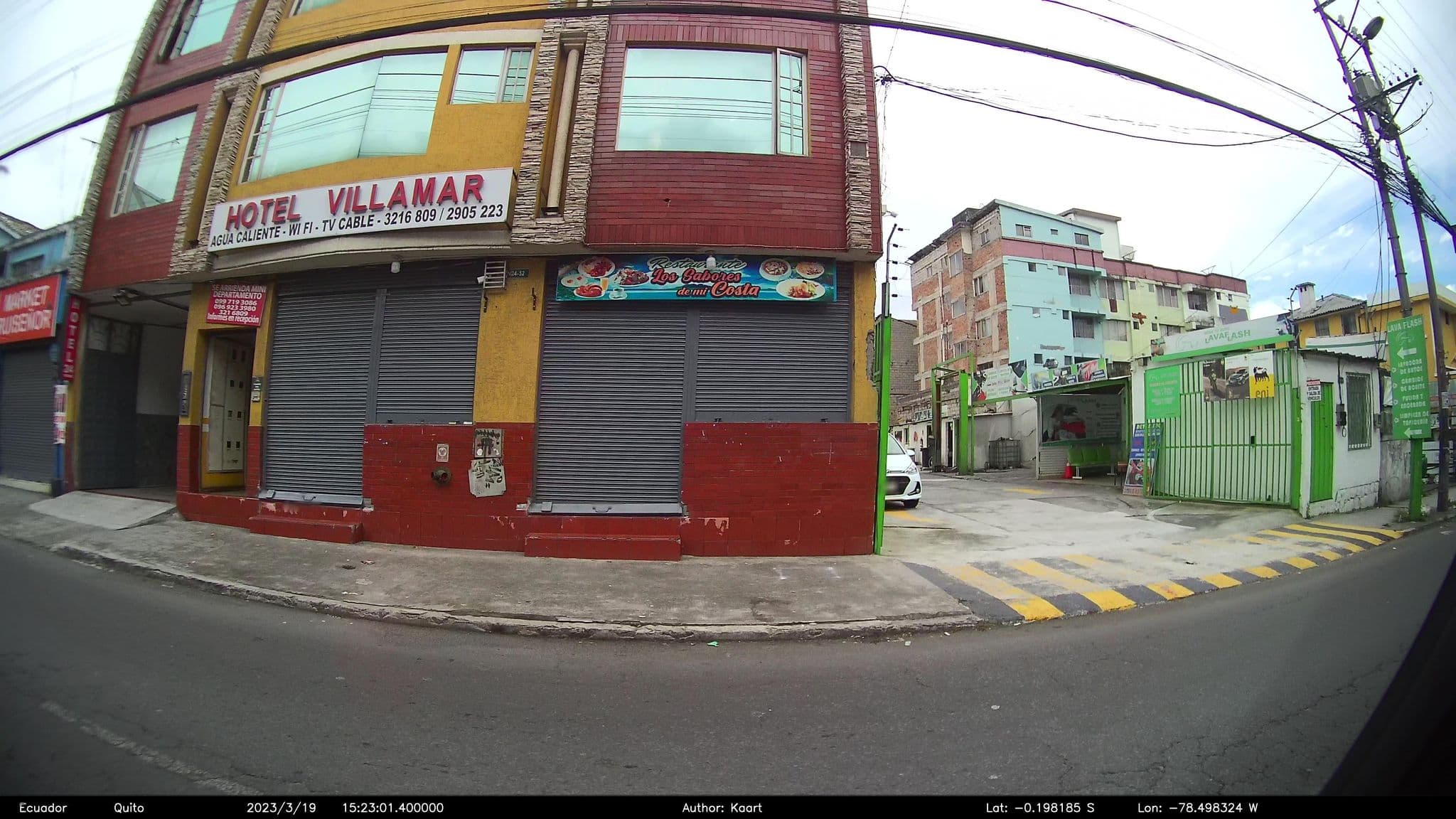 Street view near Hotel Villamar, Quito