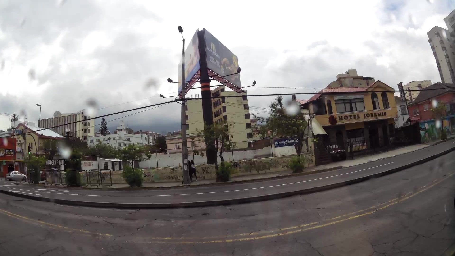Street view near Hotel Joremis, Quito