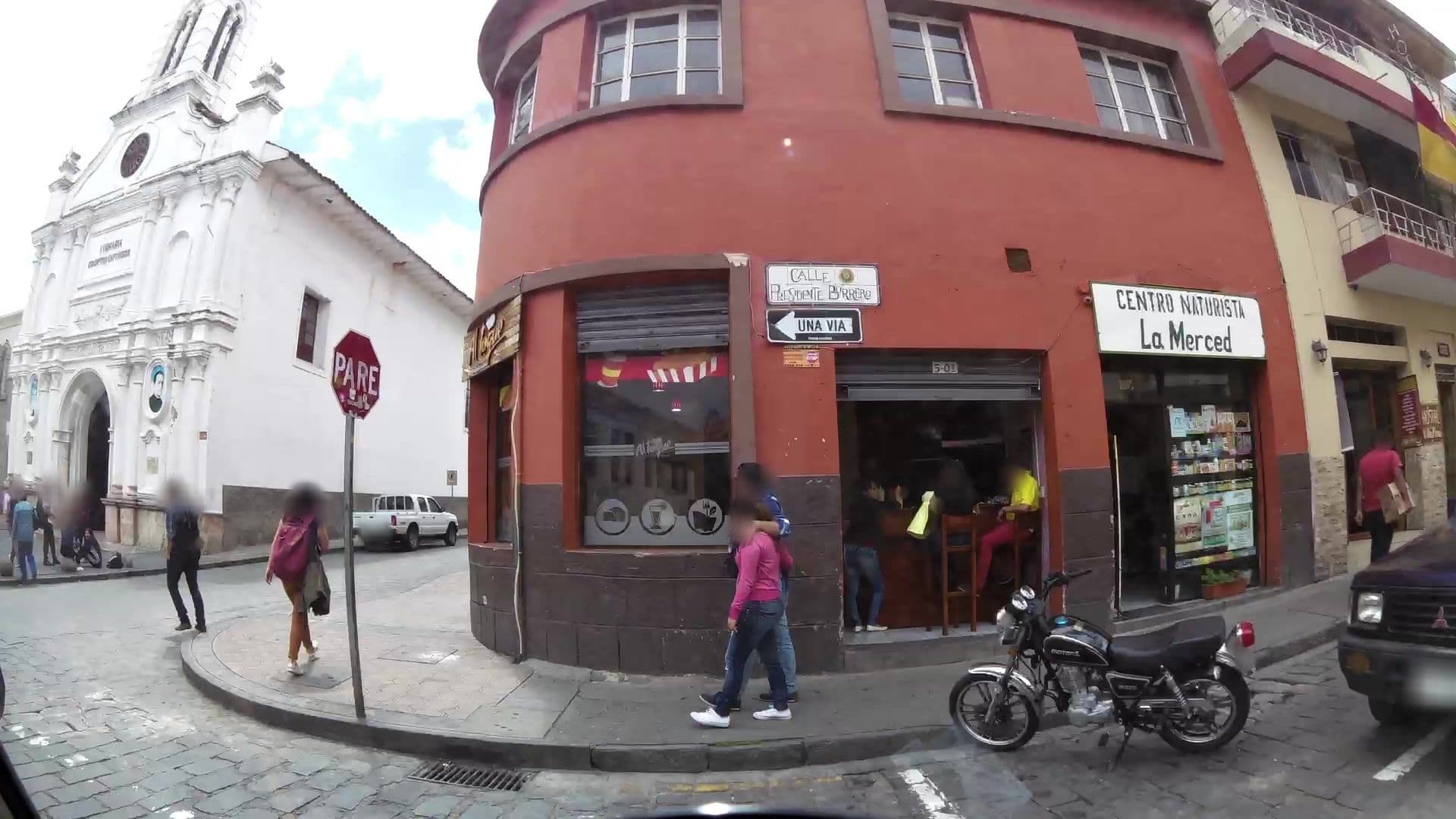 Street view near Casa Merced, Cuenca
