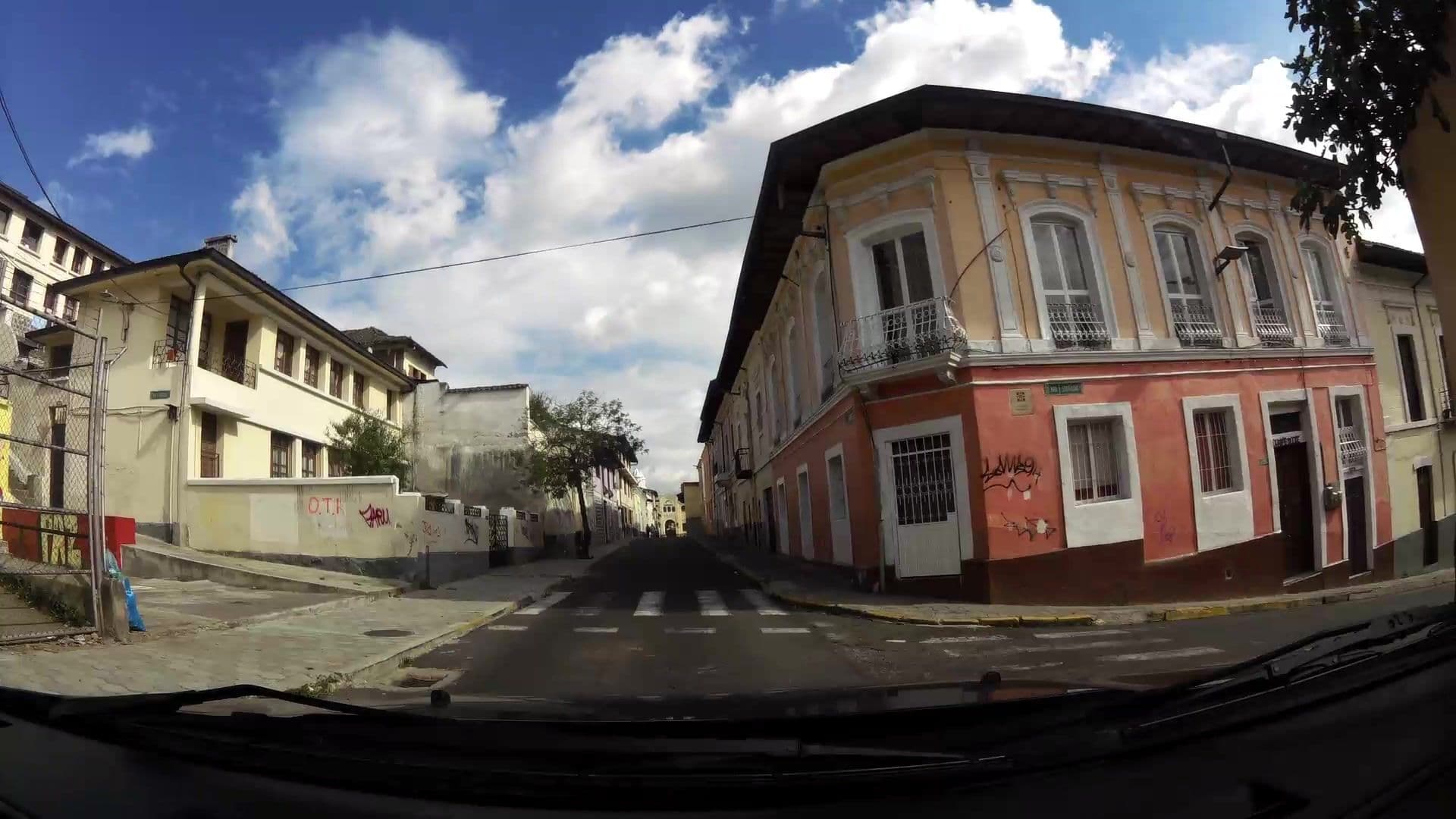 Street view near Dawns Lodge, Quito