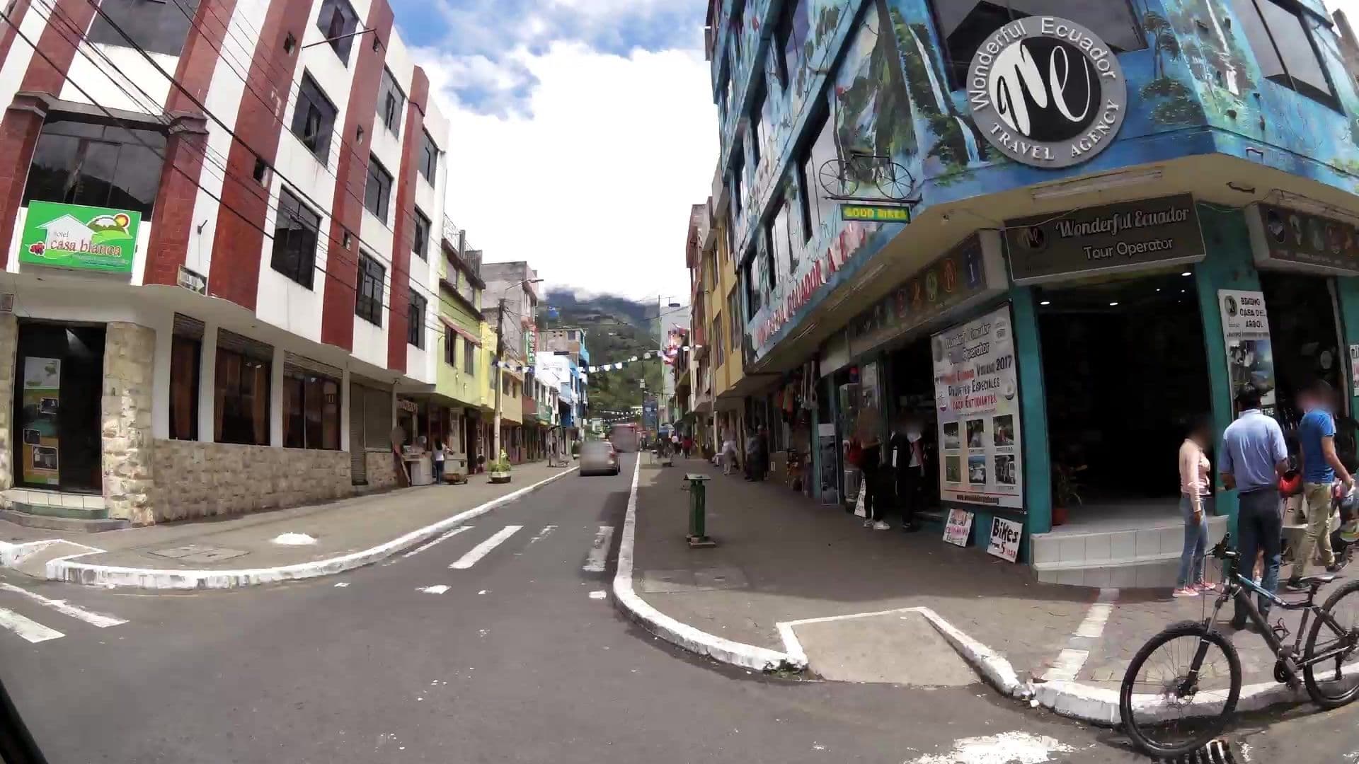 Street view near Hotel María Jose, Baños