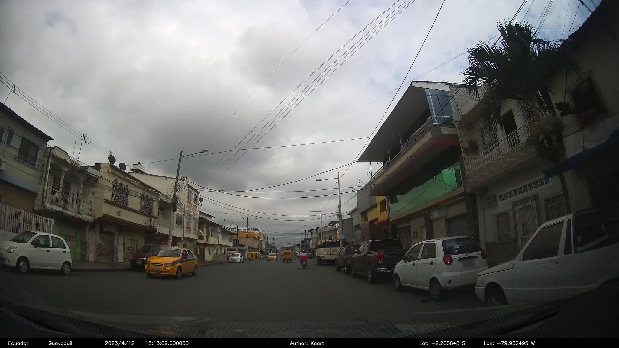 Street view near romance, Guayaquil