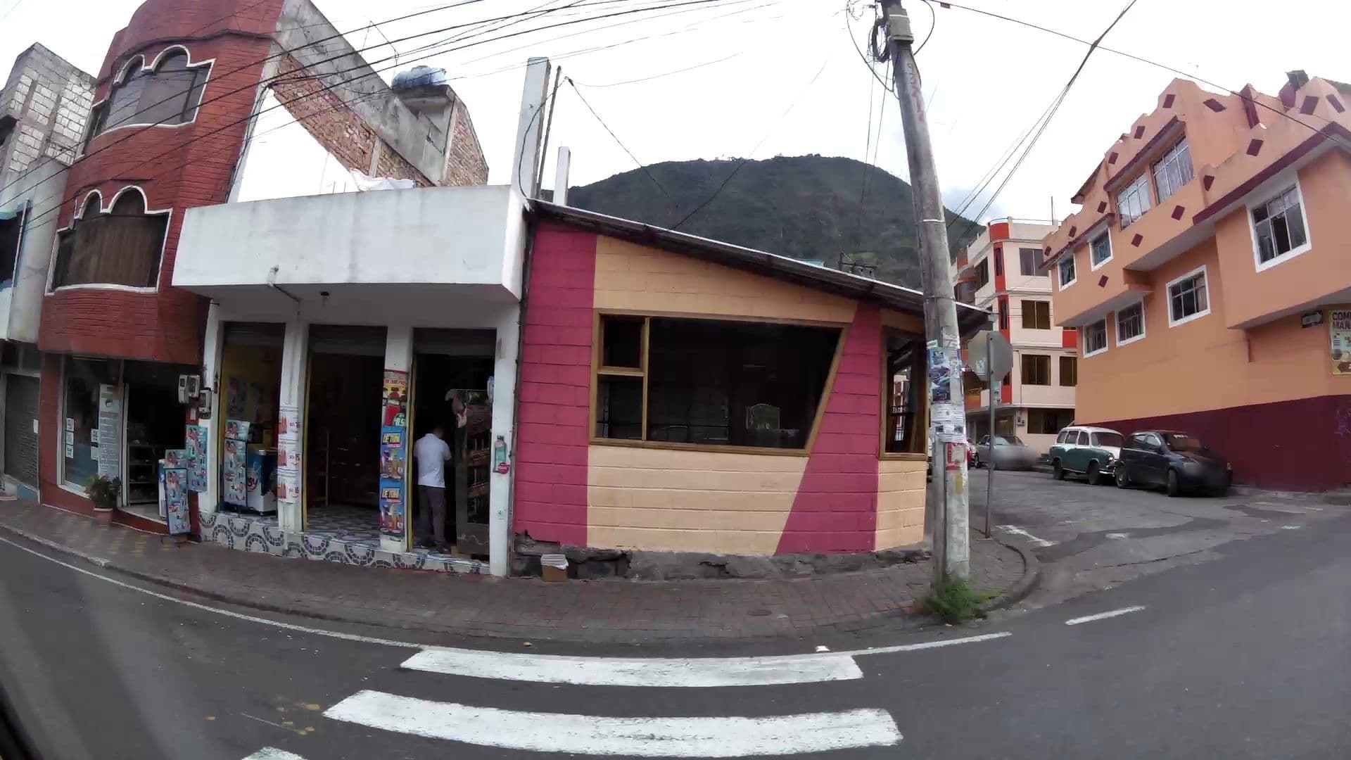 Street view near hotel Paraiso de mi familia, Baños