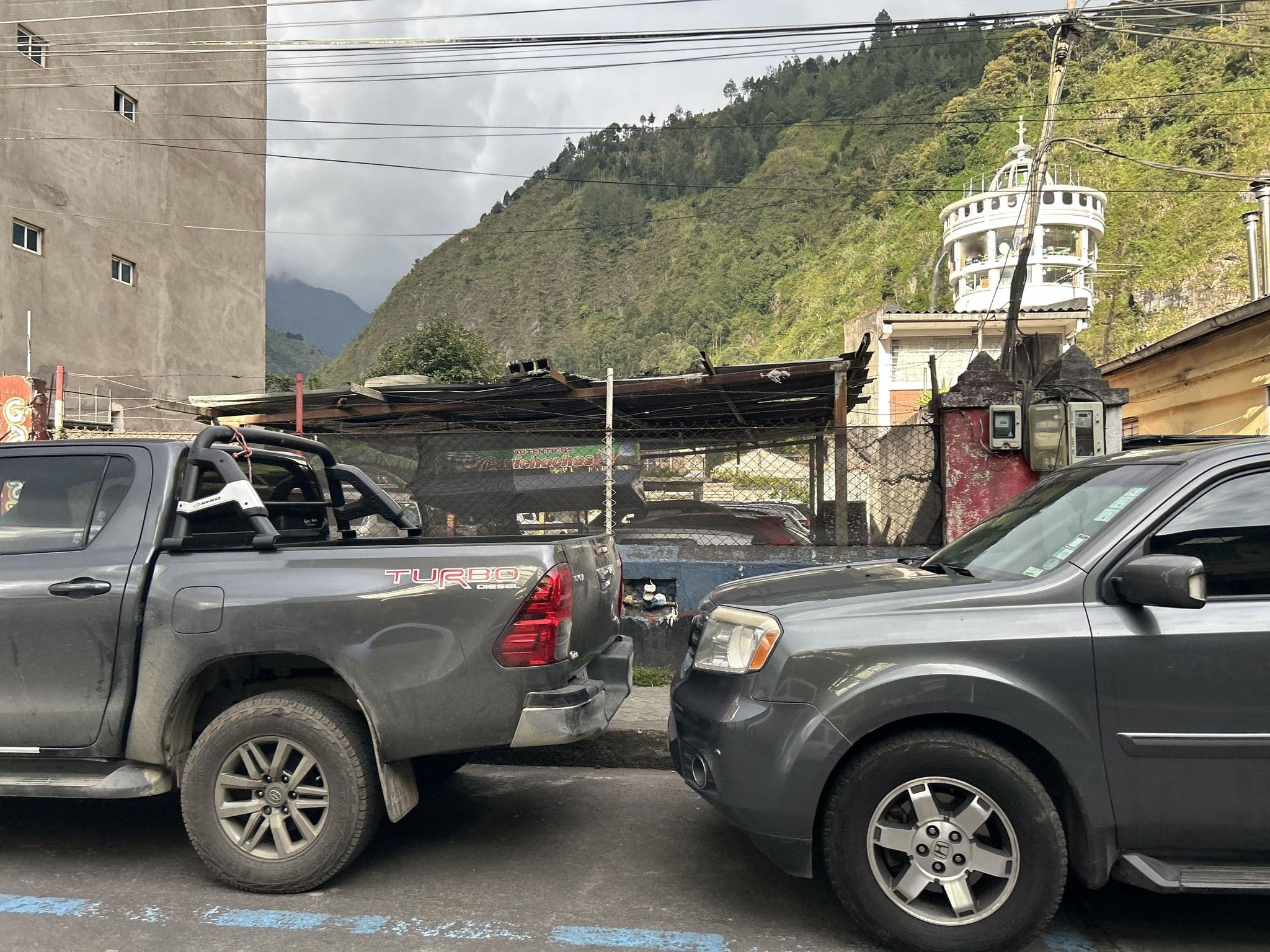 Street view near Hotel Club, Baños