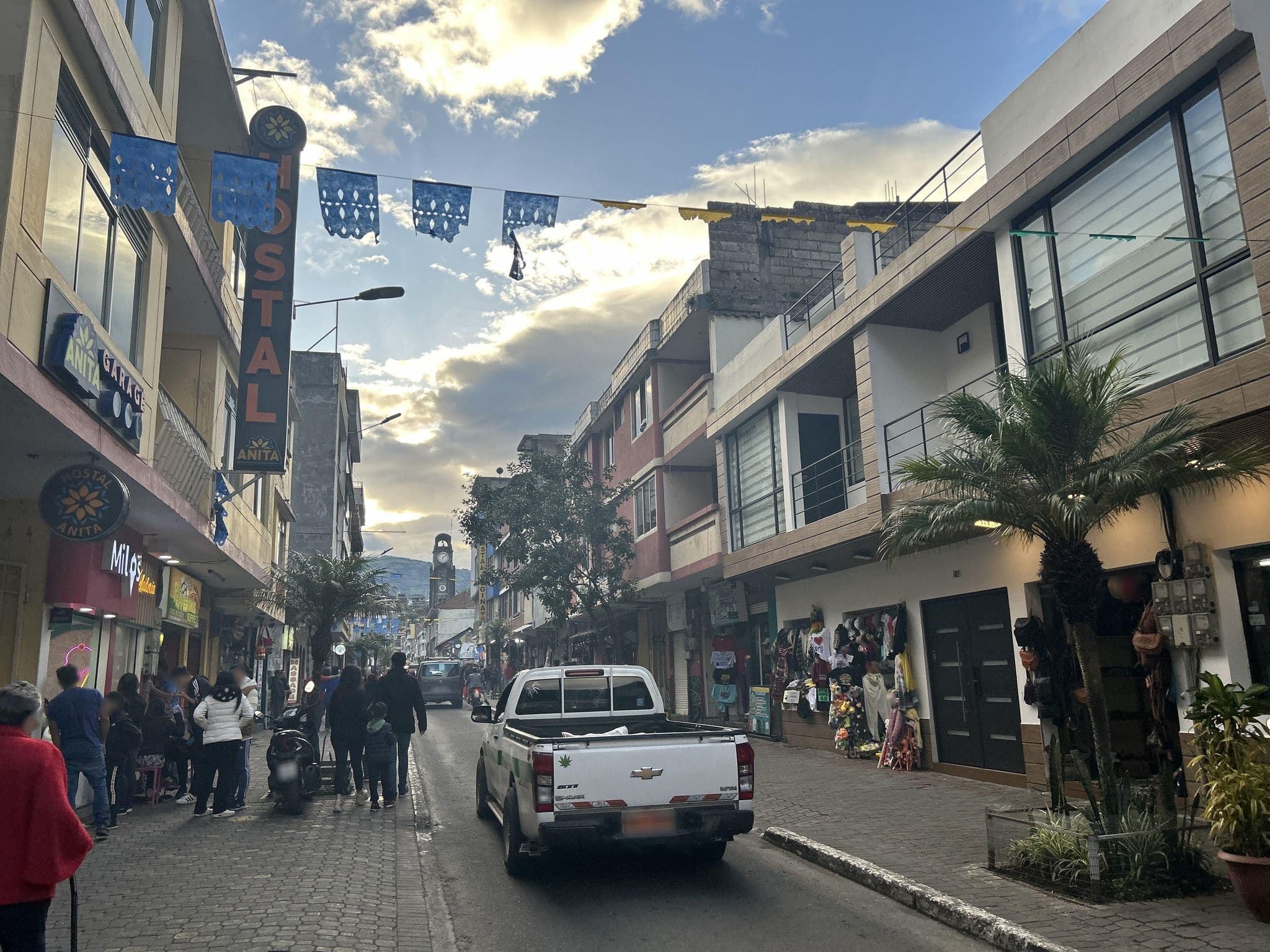 Street view near Hotel “Anita”, Baños