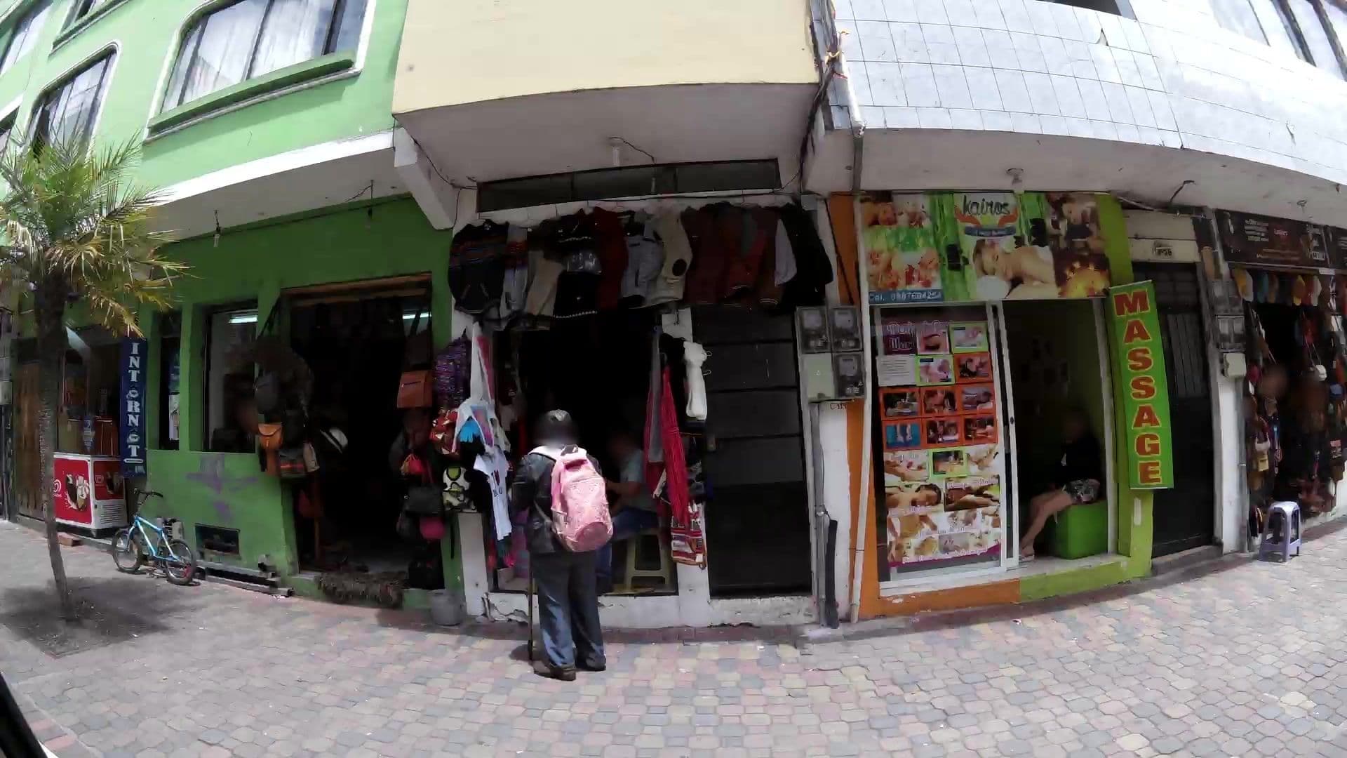 Street view near Inti Lila Hostal, Baños