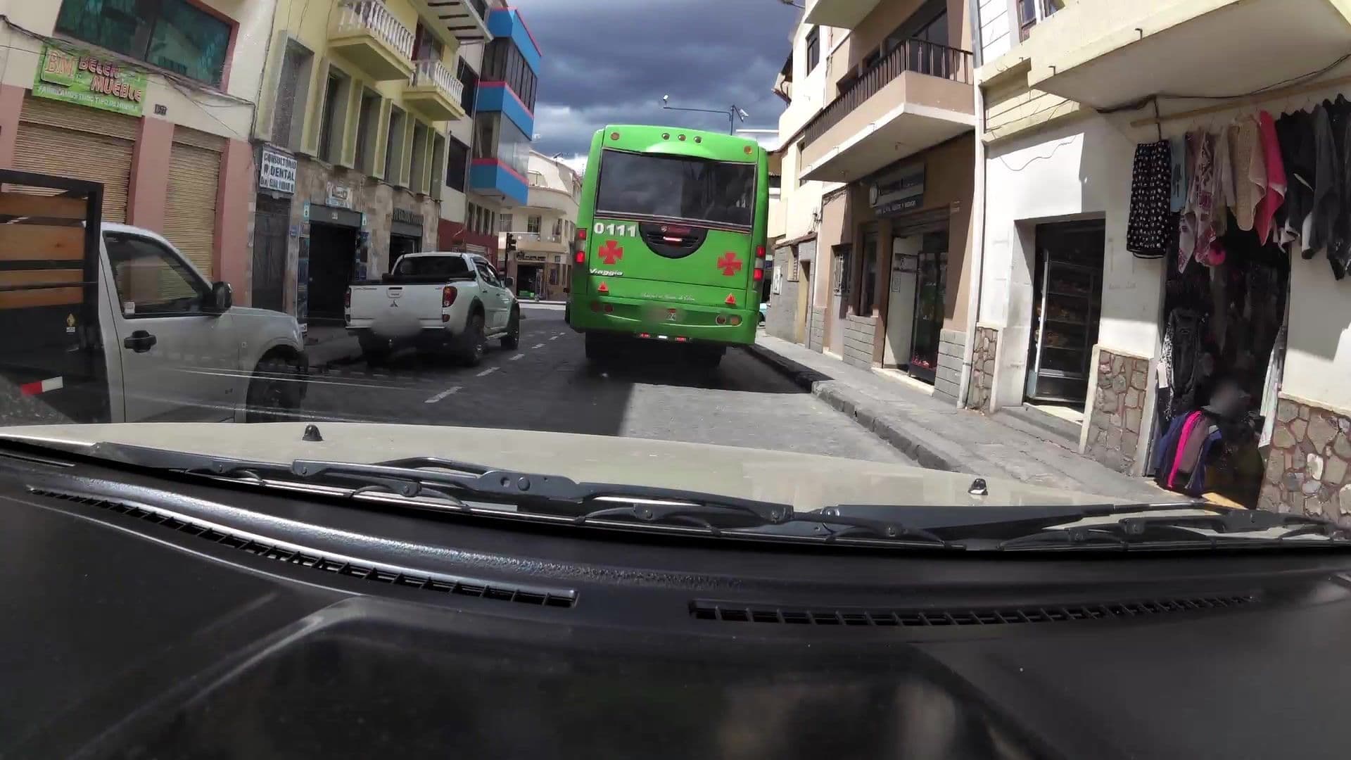 Street view near Mariscal Inn, Cuenca