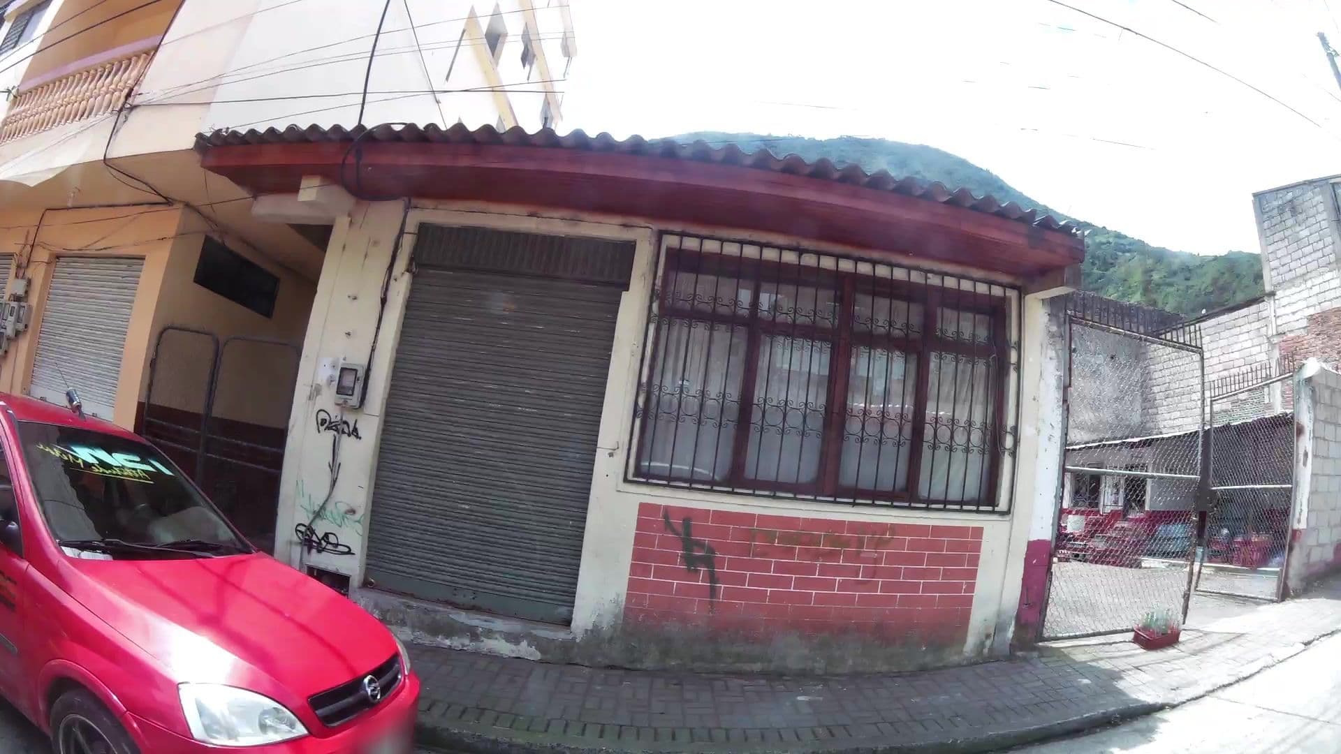Street view near Hotel Agua Fuego, Baños