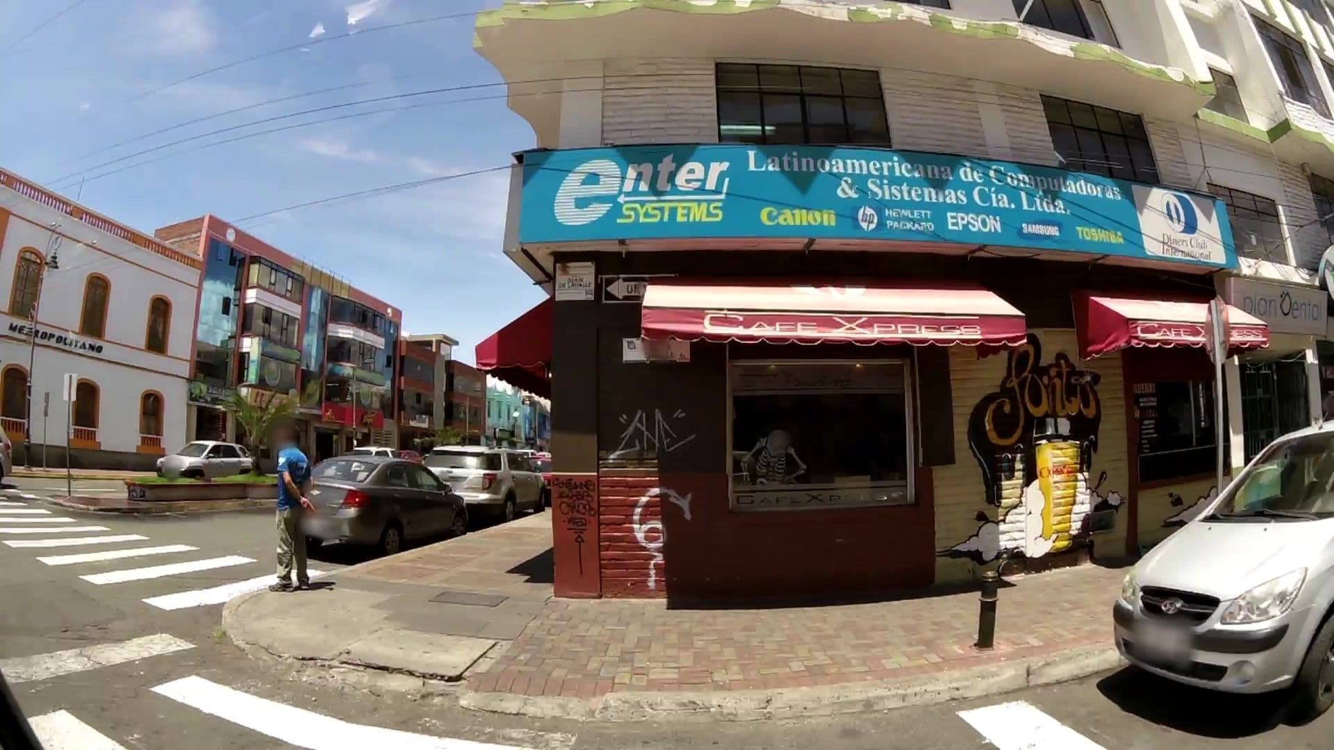 Street view near Hotel Metropolitano, Riobamba — © kaartcam (CC BY-SA · Mapillary)