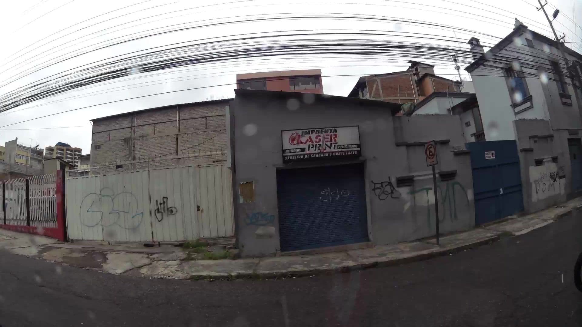 Street view near Hotel Bacastel, Quito