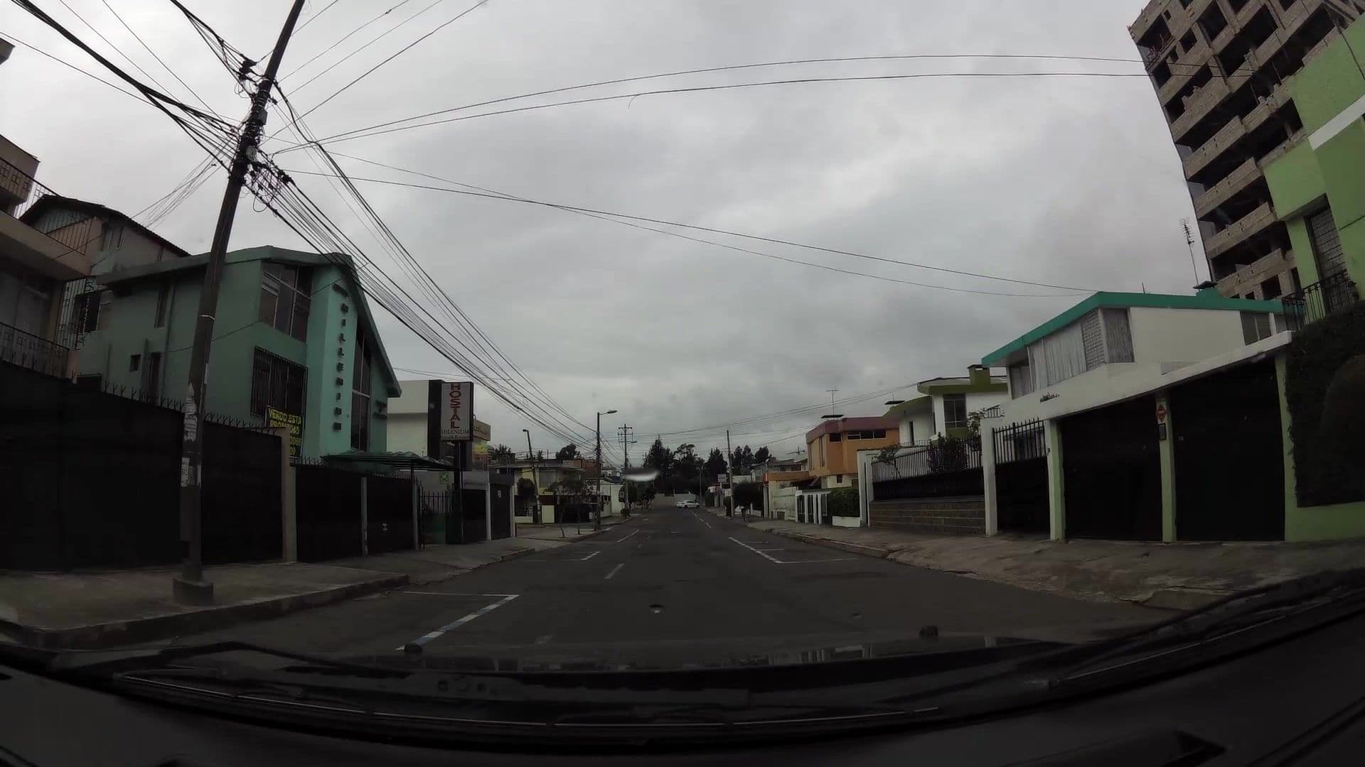 Street view near Hostal Millenium, Quito
