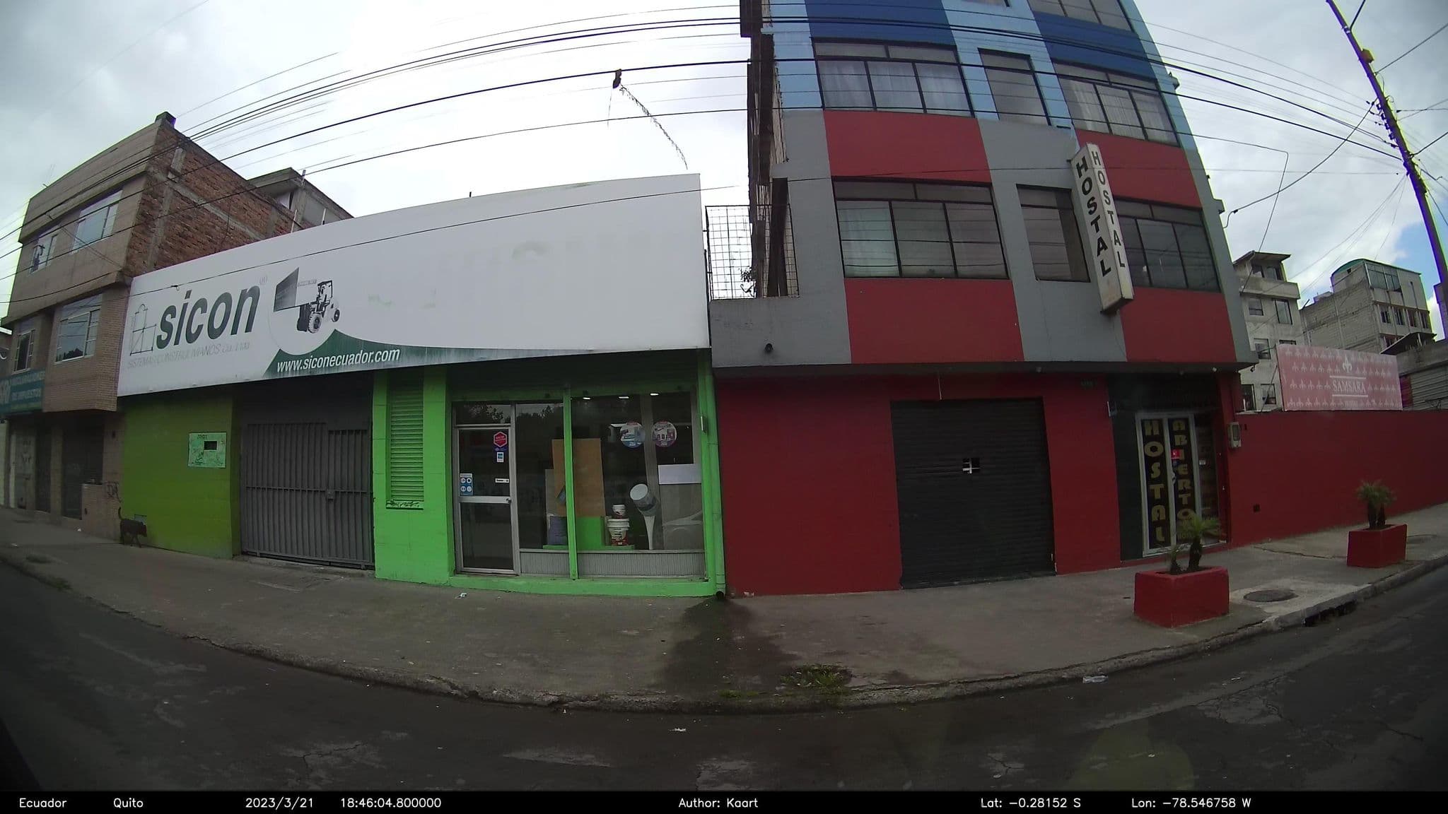 Street view near Hostal, Quito