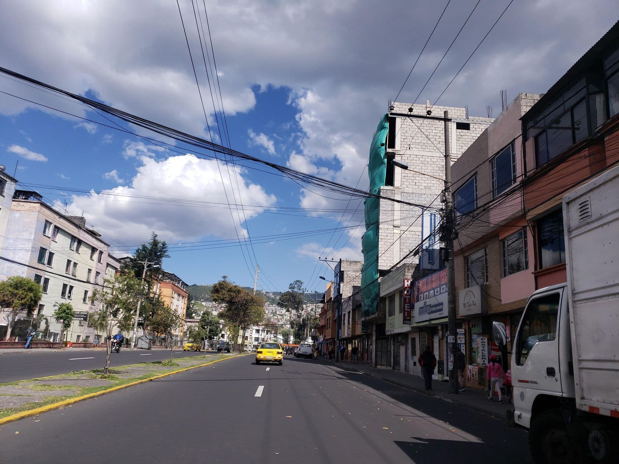 Street view near Hostal Ajaviprincipal, Quito