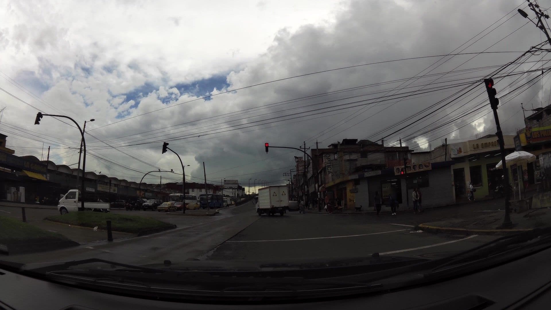 Street view near Hostal Naty, Quito